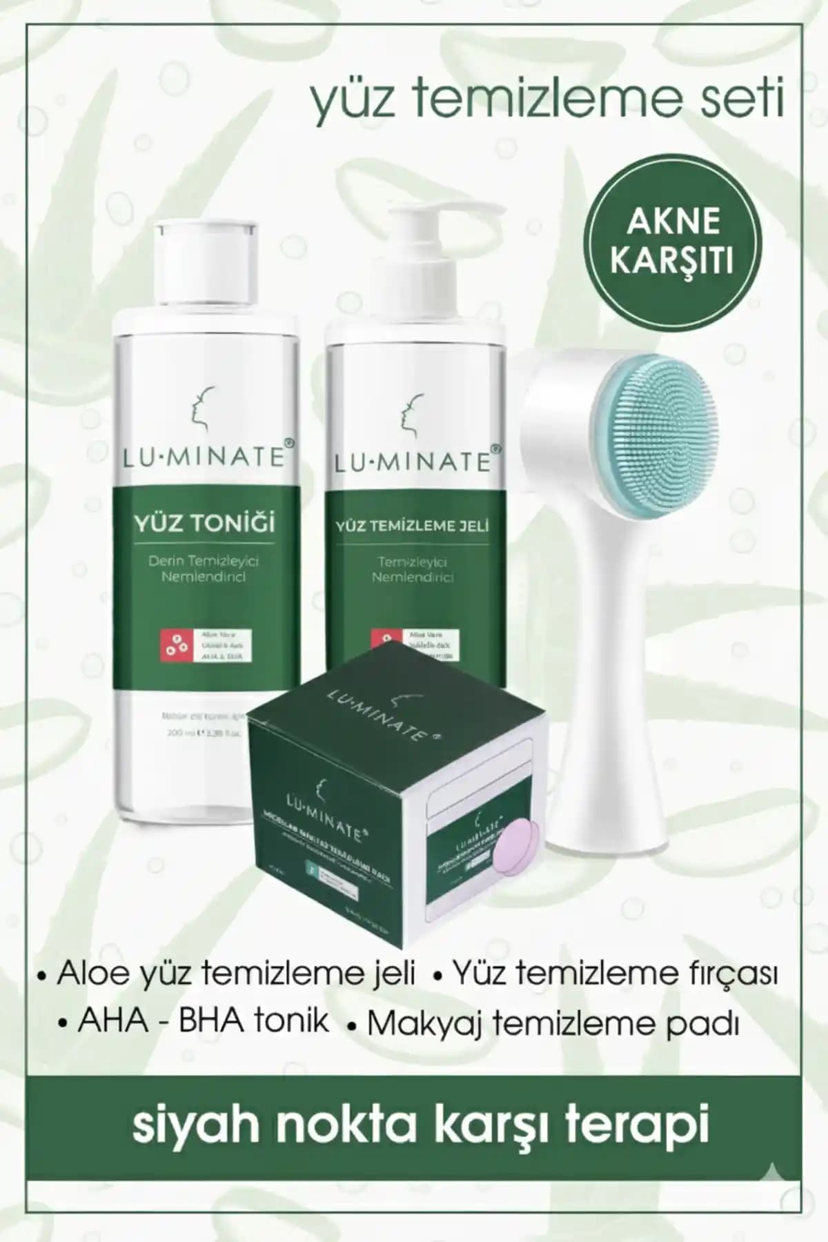 Luminate Siyah Nokta Karşıtı Yüz Temizleme Seti: Derinlemesine Temizlik ve Cilt Bakımı