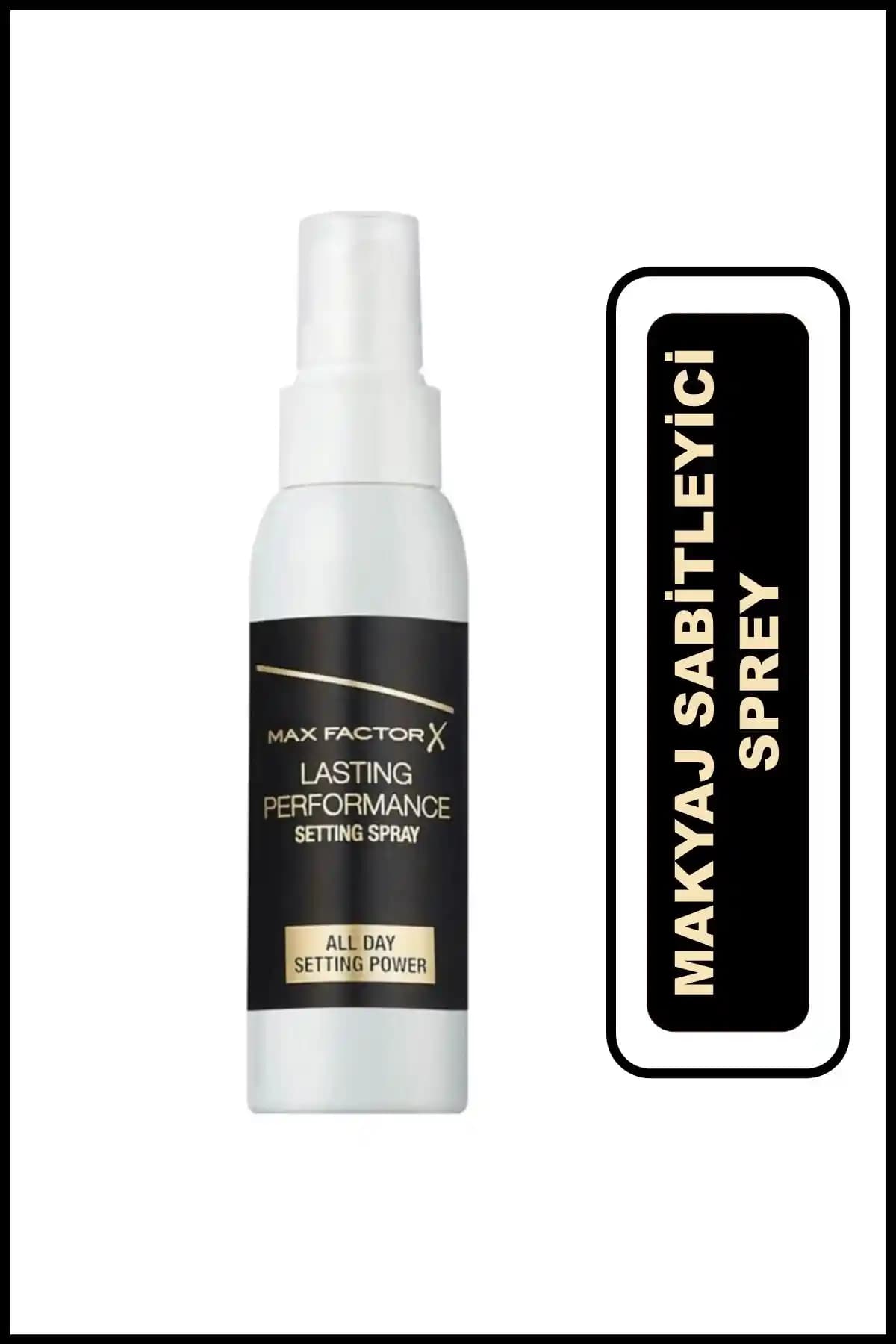 Max Factor Makyaj Sabitleyici Sprey Gün Boyu Kalıcılık ve Doğal Görünüm Sağlar