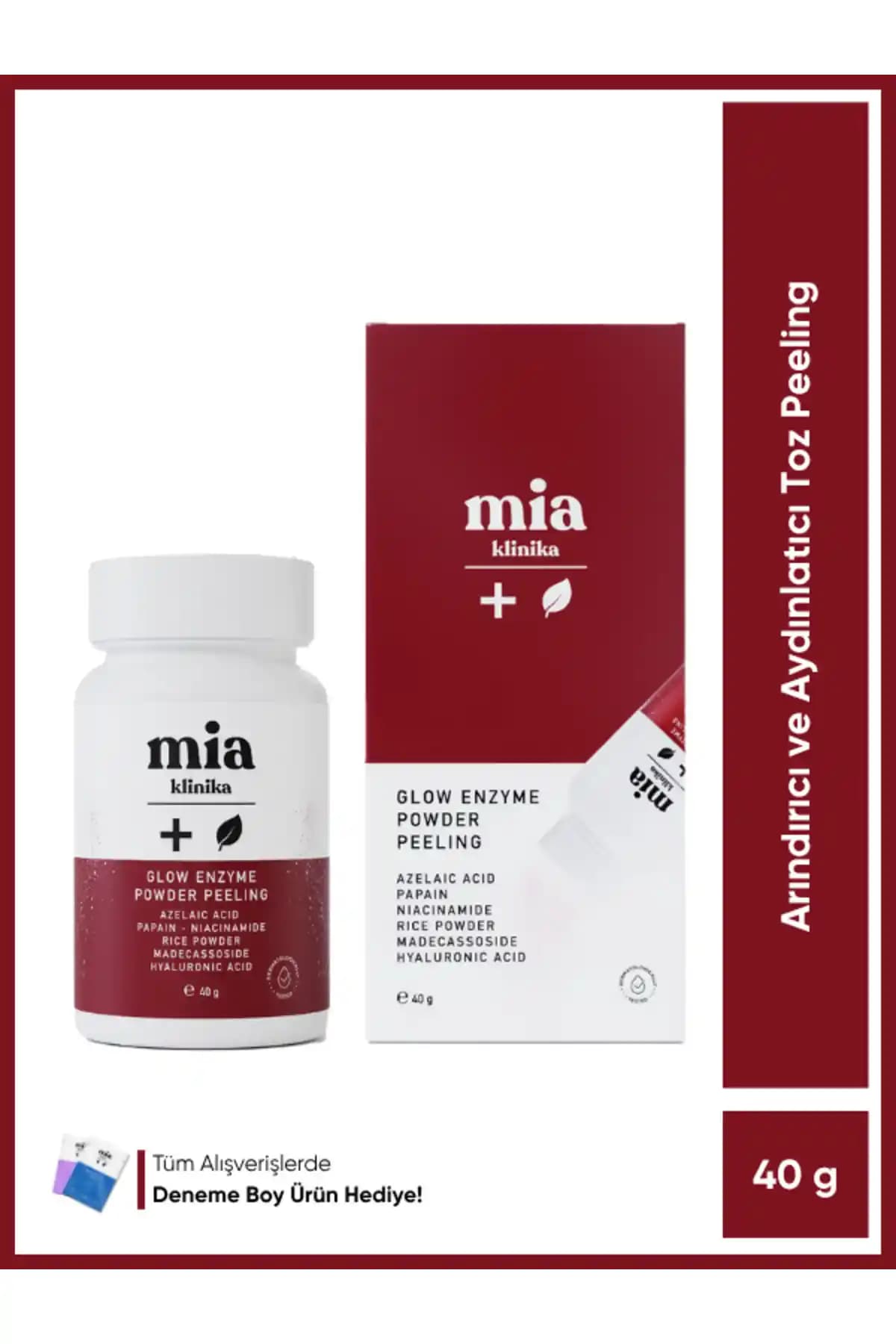 Mia Klinika Glow Enzyme Powder Peeling: Nazik ve Etkili Cilt Temizleme Çözümü