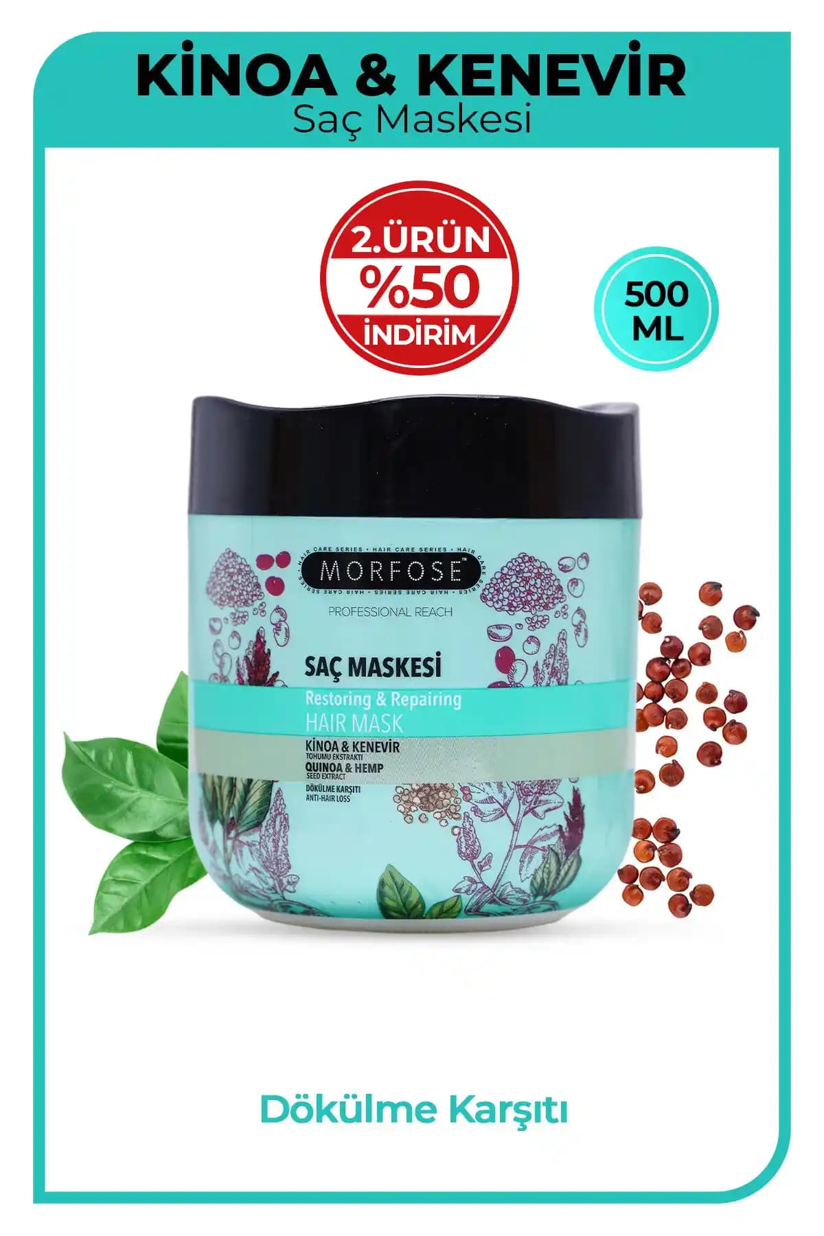 Morfose Kinoa Saç Maskesi: Doğal ve Güçlendirici Saç Bakım Ürünü Özellikleri