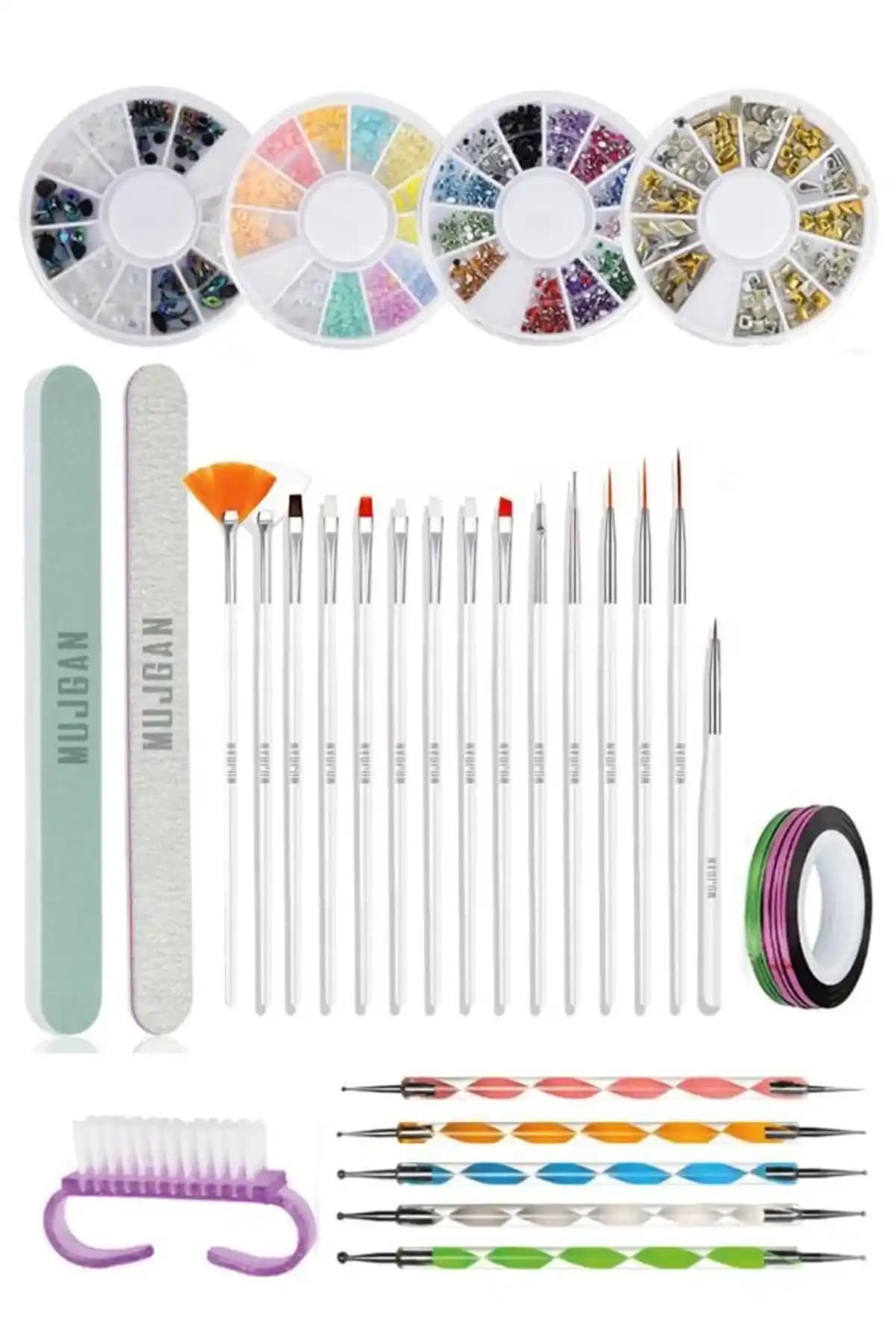 MUJGAN 37 Parça Tırnak Süsleme Seti İncelemesi ve Kullanıcı Yorumları