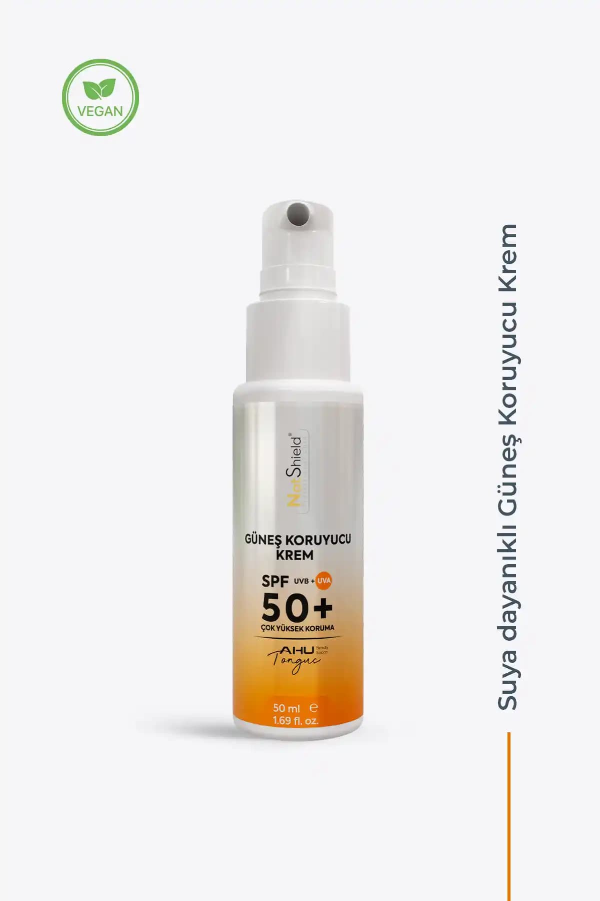 NATSHIELD Güneş Koruyucu Krem 50 ML yüksek SPF ile geniş spektrumlu güneş koruması