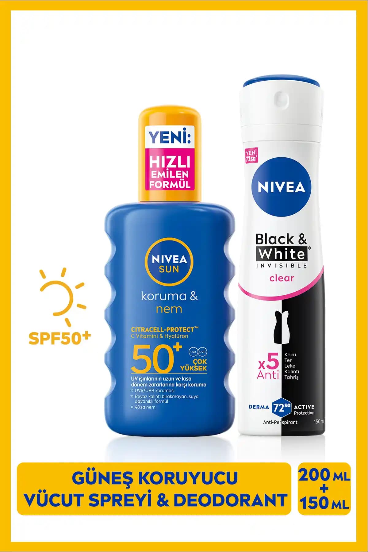 NIVEA SUN SPF50 Güneş Koruyucu ve Nemlendirici Vücut Spreyi Detaylı Analizi
