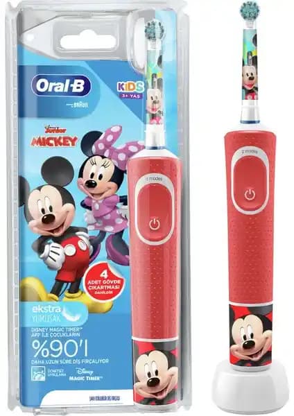 Oral-B D100 Vitality Mickey & Friends Çocuklar İçin Şarj Edilebilir Diş Fırçası Özellikleri ve Kullanımı