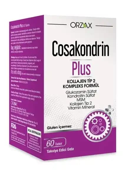 Orzax Cosakondrin Plus Eklem ve Kemik Sağlığını Destekleyen Güçlü Takviye Ürünü