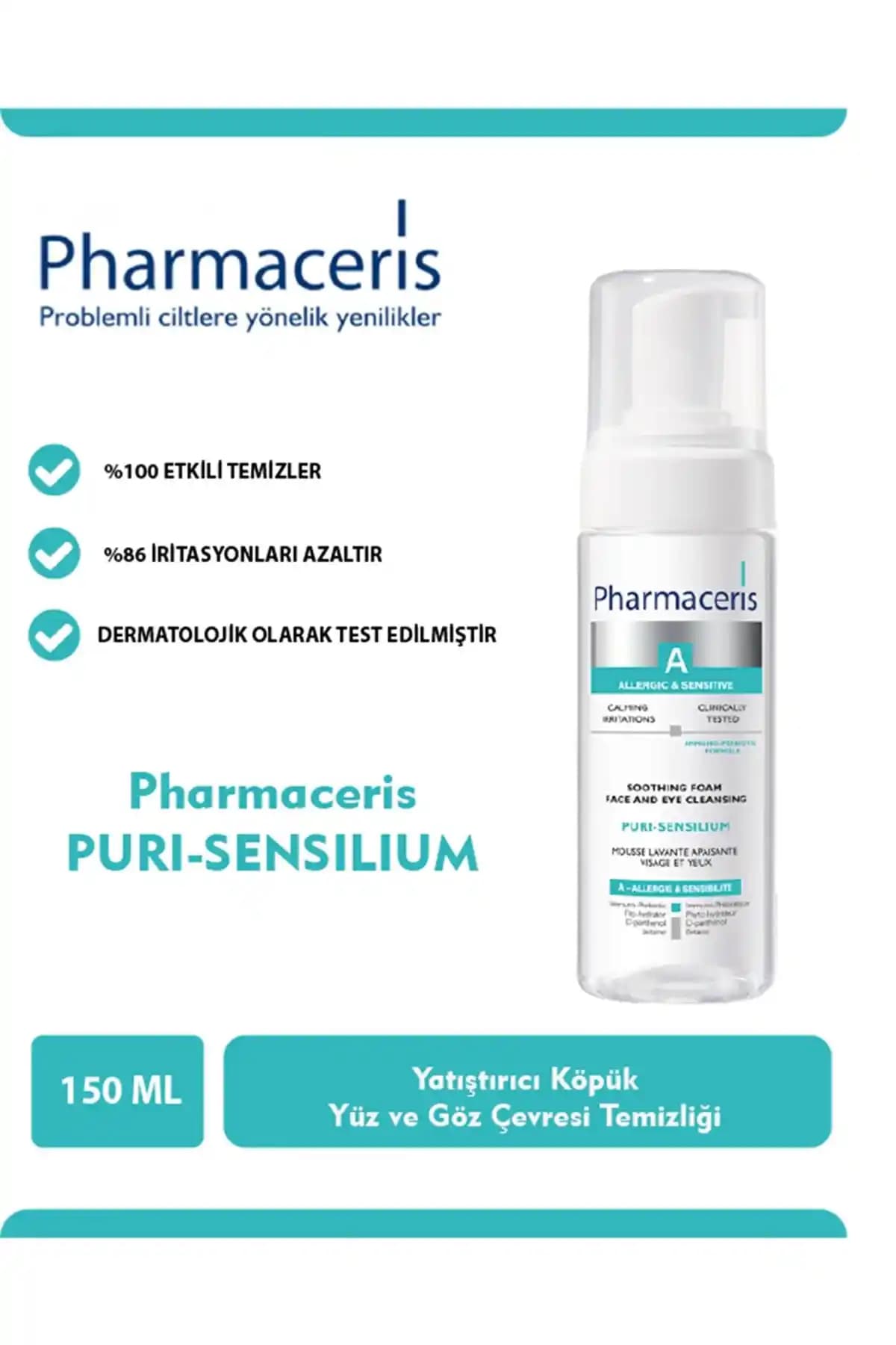 Pharmaceris Pharma-ceris A Puri Sensilium Soothing Foam: Hassas Ciltler İçin Güvenilir Temizlik Çözümü