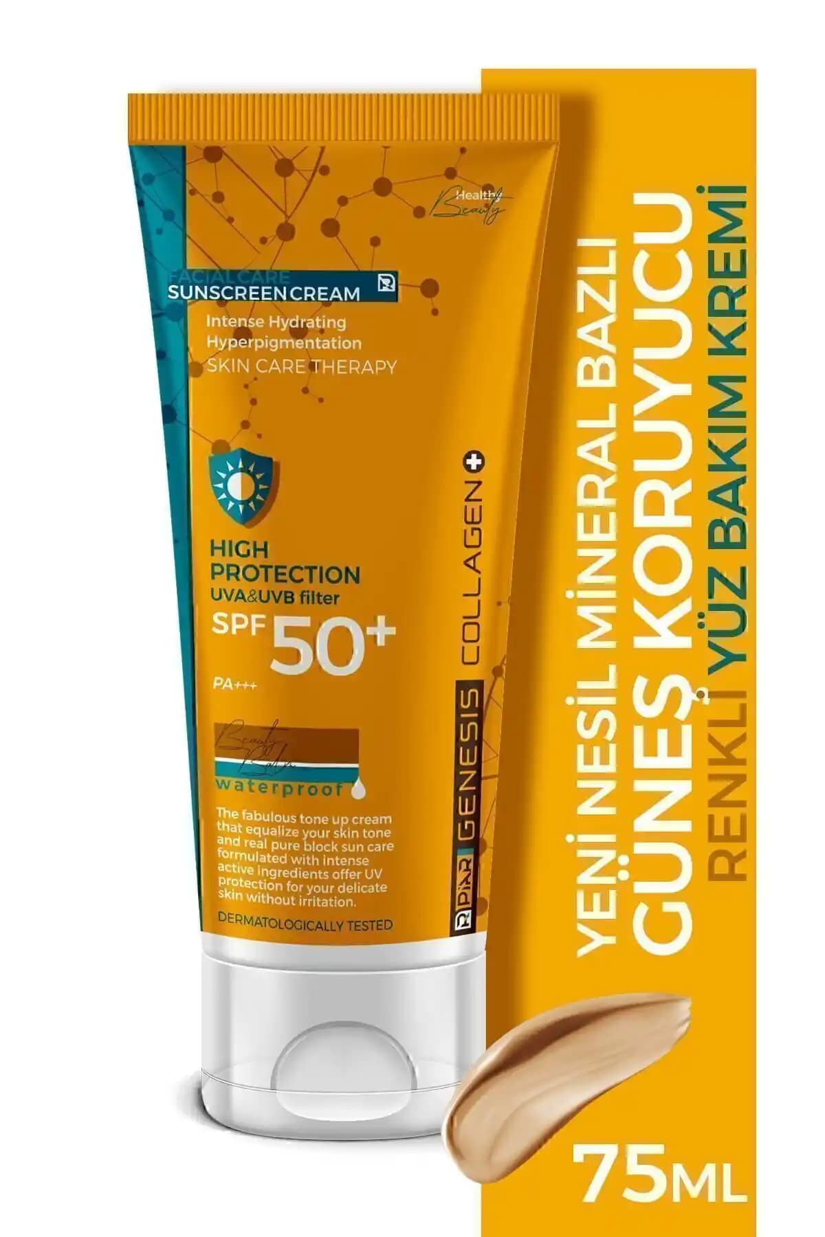 Piar Genesis Yüksek Korumalı Renkli Güneş Kremi SPF 50 ile cilt koruma ve ton eşitleme