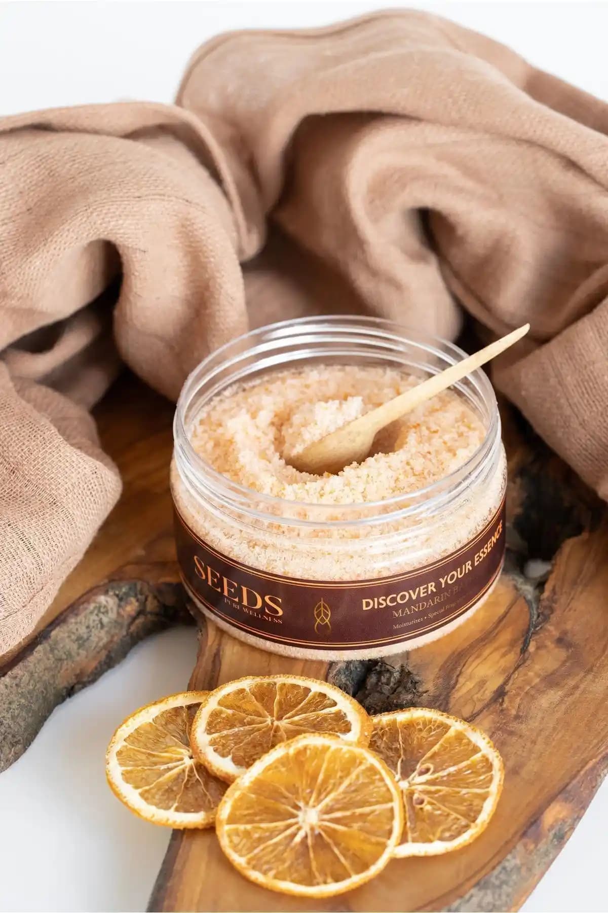 Seeds Doğal Banyo Tuzu Mandalina ve Himalaya Tuzu ile Rahatlatıcı ve Doğal Banyo Deneyimi