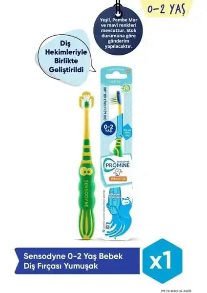 Sensodyne Promine Ahtapot Karakterli Ekstra Yumuşak Bebek Diş Fırçası Güvenli ve Nazik Temizlik İçin