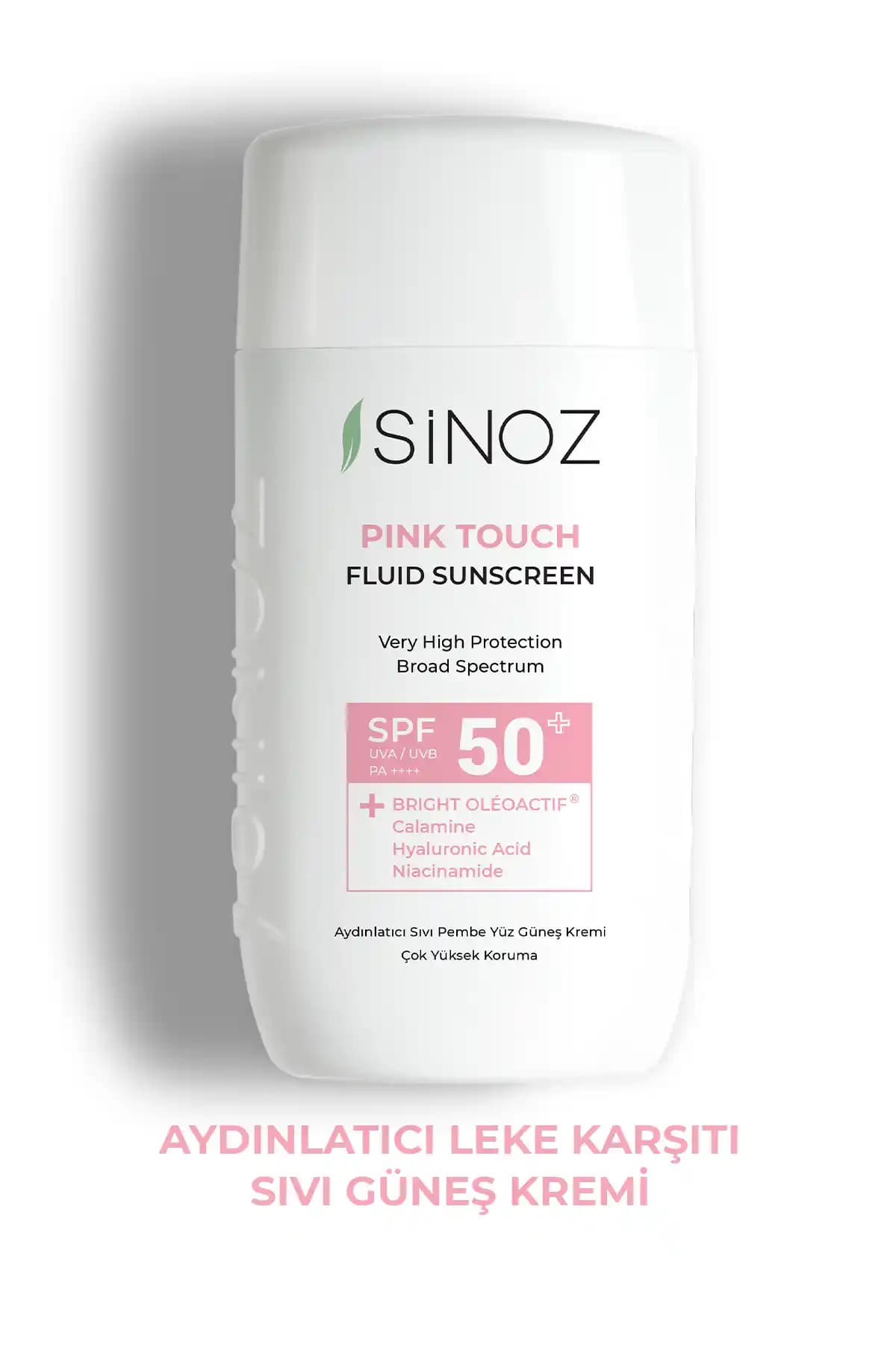 Sinoz SPF50+ Pink Touch Güneş Koruyucu ve Aydınlatıcı Cilt Bakım Ürünü Özellikleri