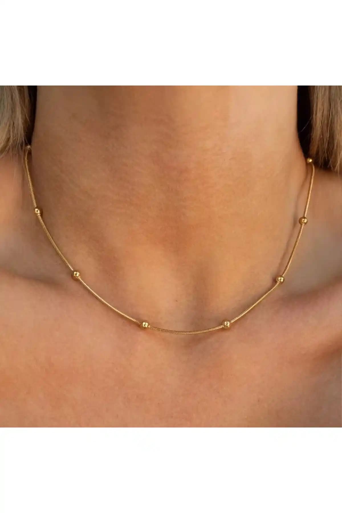 Siya Silver Çelik Dorika Toplu Zincir Kolye 45 Cm Kadınlar İçin Şık ve Dayanıklı Tasarım