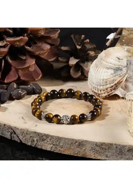 Ssilhoutte Doğaltaş Sertifikalı Kaplan Gözü Erkek ve Unisex Bileklikleri