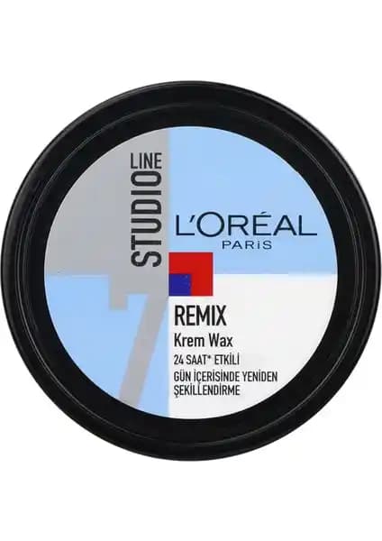 Studioline Remix Krem Wax 150 Ml: Kısa ve Orta Uzunlukta Saçlar İçin Doğal Şekillendirme Ürünü