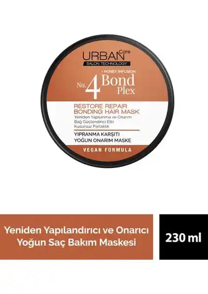 Urban Care No.4 Bond Plex Restore Repair ile Yıpranmış Saçlar İçin Güçlendirici ve Onarıcı Çözüm