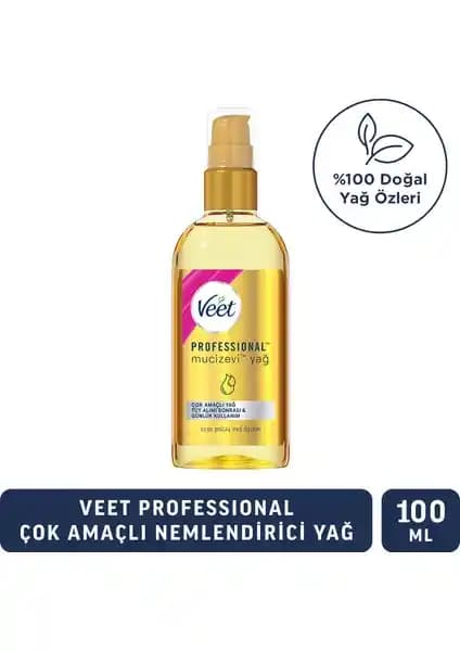 Veet Profesyonel Mucizevi Yağ: Çok Amaçlı Doğal Nemlendirici ve Cilt Bakım Yağı