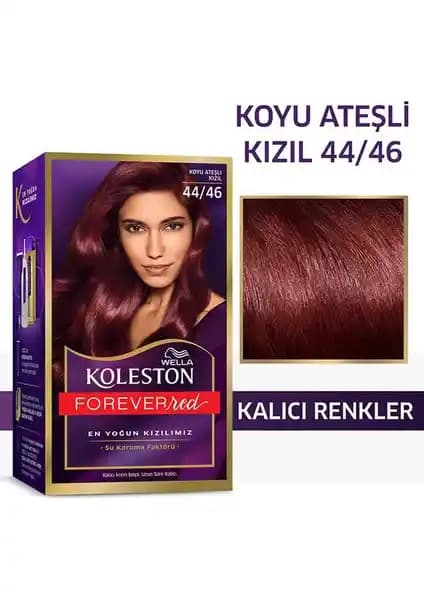 Wella Koleston Kit Saç Boyası 44/46 Koyu Ateşli Kızıl: Kalıcı ve Doğal Renk Seçeneği