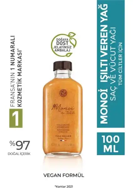 Yves Rocher Monoi Işıltı Veren Yağı: Doğal İçeriklerle Cilt ve Saç Bakımı