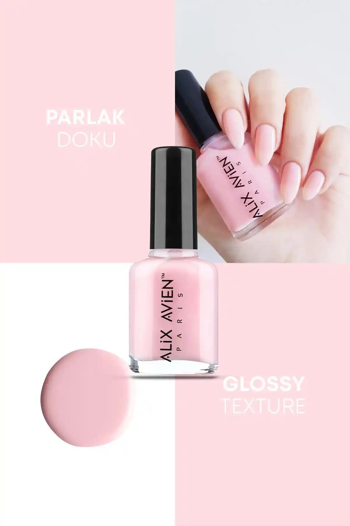 Alix Avien Açık Pembe ve Note Cosmetics Kahverengi Oje Karşılaştırması