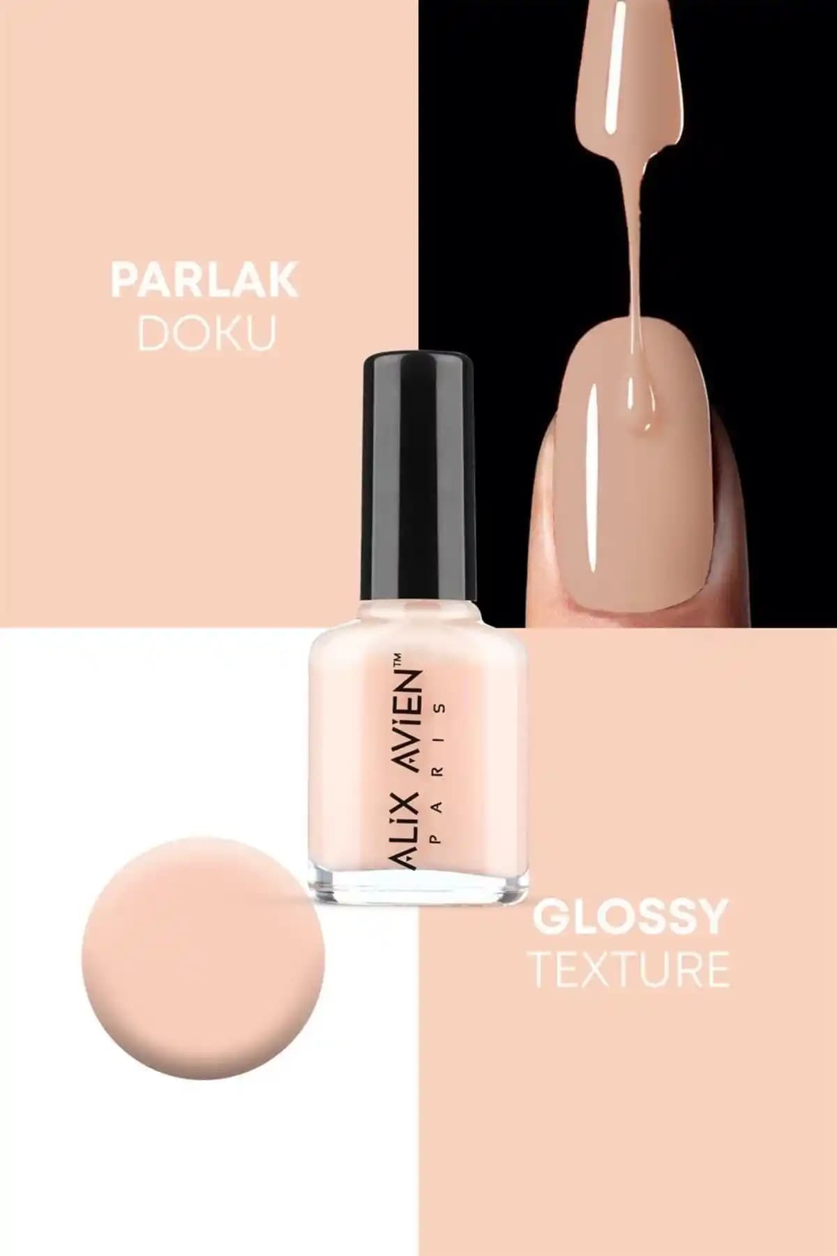 Alix Avien Şeftali Rengi Oje 07: Uzun Süre Kalıcılık ve Parlaklık Sunan Kozmetik Ürünü