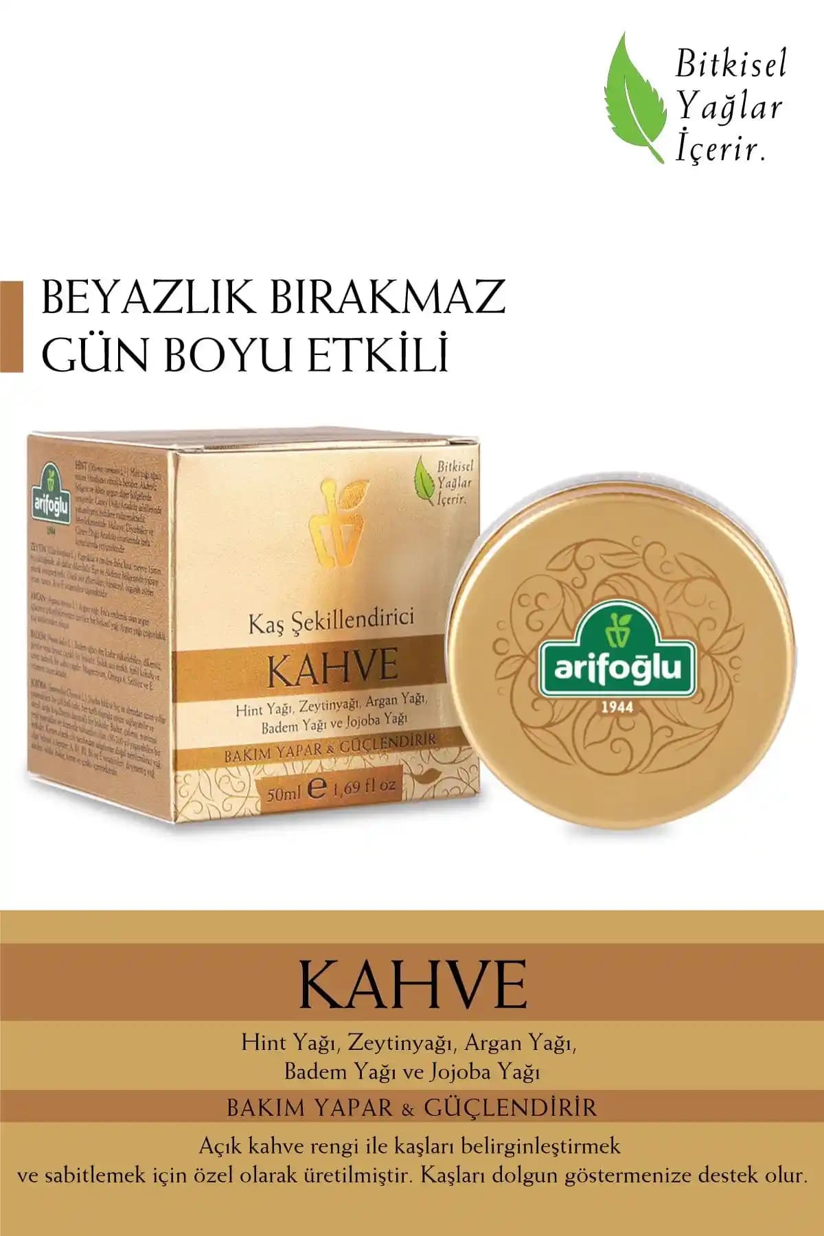 Arifoğlu Kahve Renkli Kaş Şekillendirici 50ml Doğal ve Güçlü Şekillendirme Çözümü