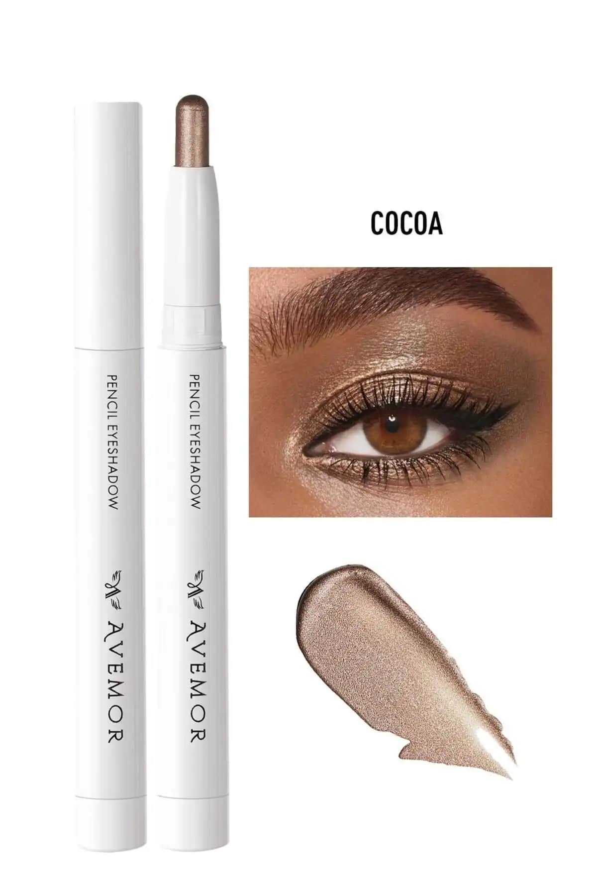 AVEMOR Kalem Göz Farı 1.7 Gr Gri Renkli Işıltılı ve Kalıcı Makyaj Malzemesi