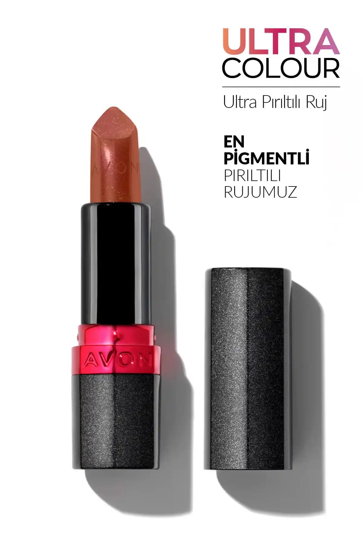 Avon Ultra Shimmer Lipstick Bronze Glow: Doğal Parlaklık ve Metalik Görünüm Sağlayan Renkli Ruj