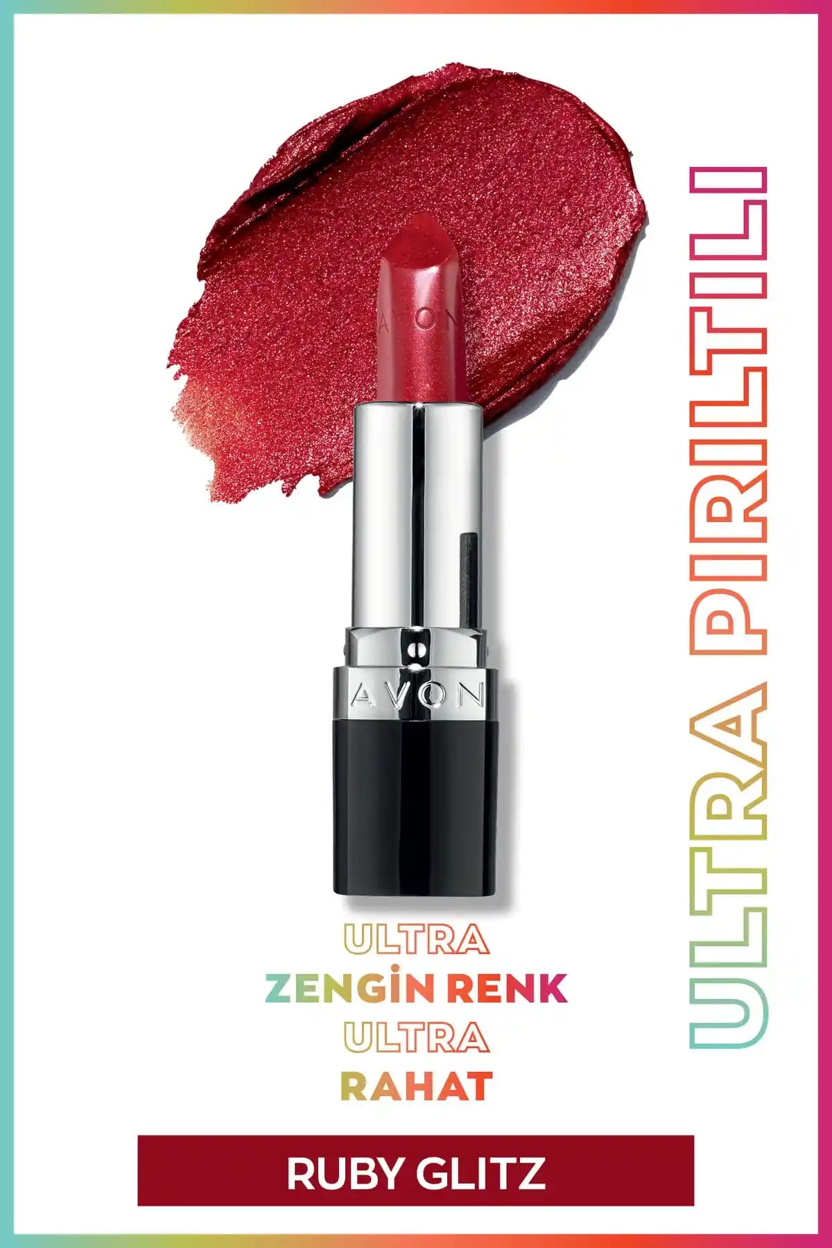 Avon Ultra Shimmer Ruby Glitz Ruj: Parlak ve Kalıcı Dudaklar İçin Mükemmel Seçenek