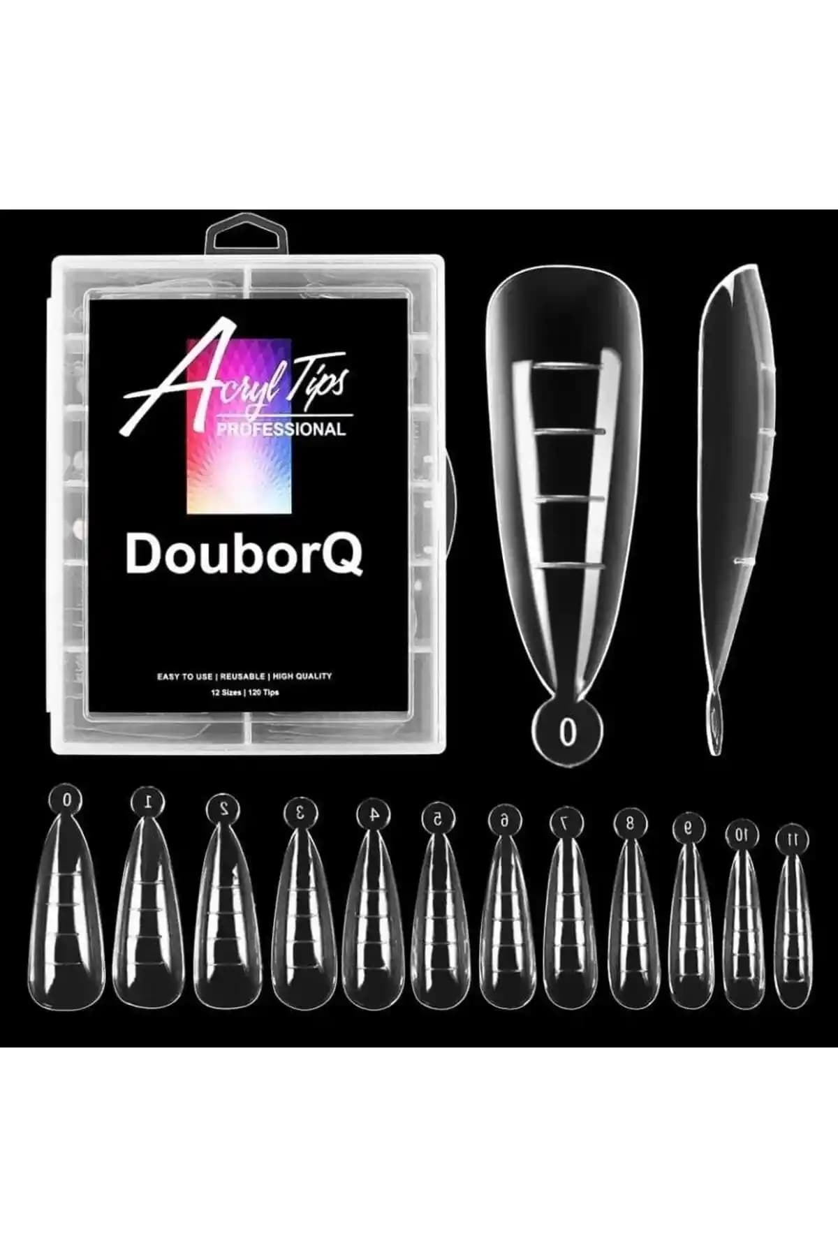 Born Pretty Gold Beauty Stiletto Poly Gel Tips Seti Enerjik ve Şık Tırnak Tasarımı İçin Uygun