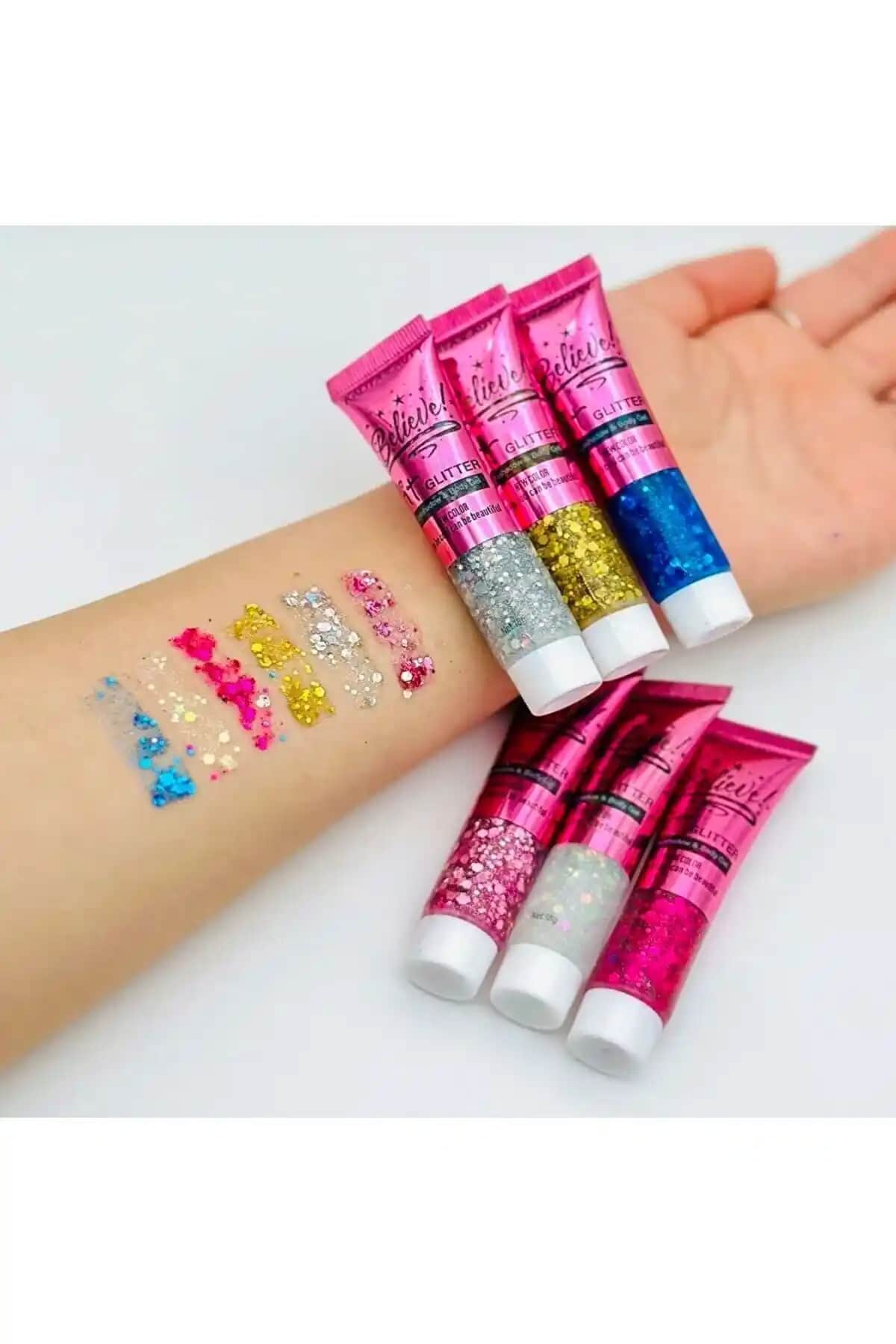 Cerengurer 6'lı Yansımalı Jel Glitter Parlaklık ve Doğal Görünüm Sağlar