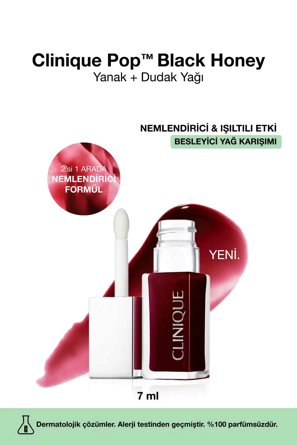 Clinique Pop™ Lip & Cheek Oil ile Clinique Pop Plush™ Kremsi Dudak Parlatıcısı Karşılaştırması