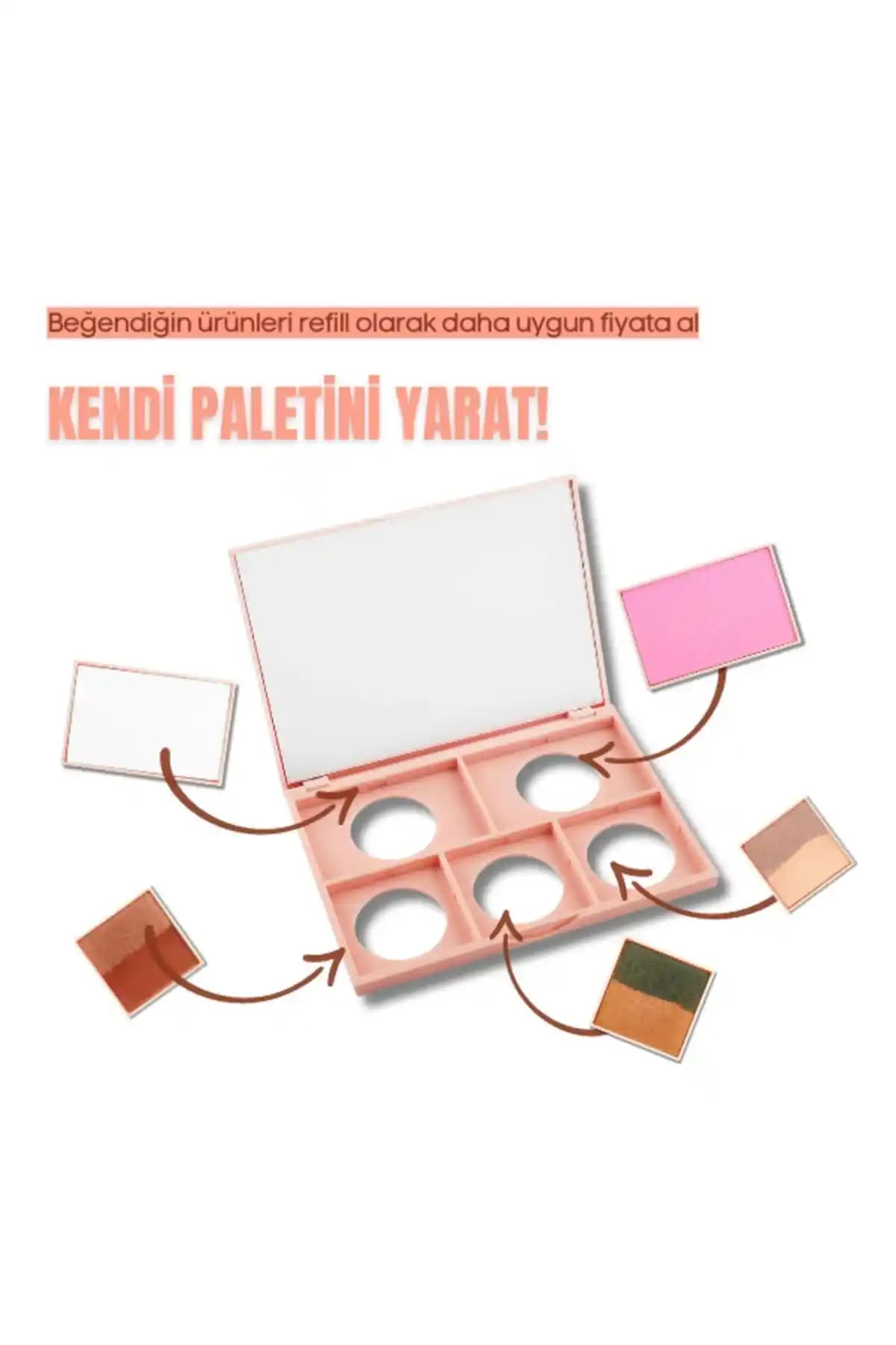 Dora Joy Kendi Paletini Yarat Boş Makyaj Paleti ile Kişiselleştirilmiş Makyaj Deneyimi