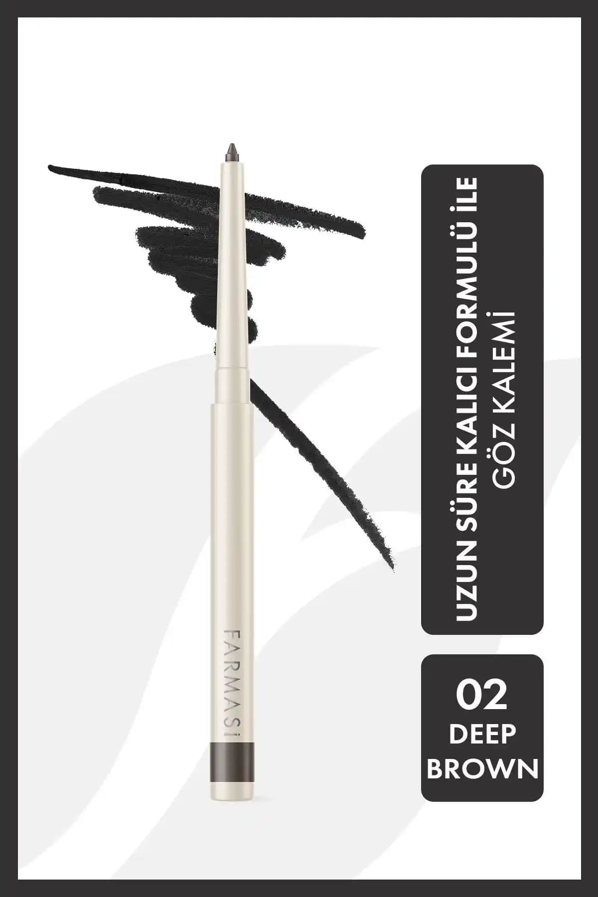 Farmasi Asansörlü Göz Kalemi 02 Deep Brown Kalıcılık ve Şıklık Sağlayan Makyaj Malzemesi