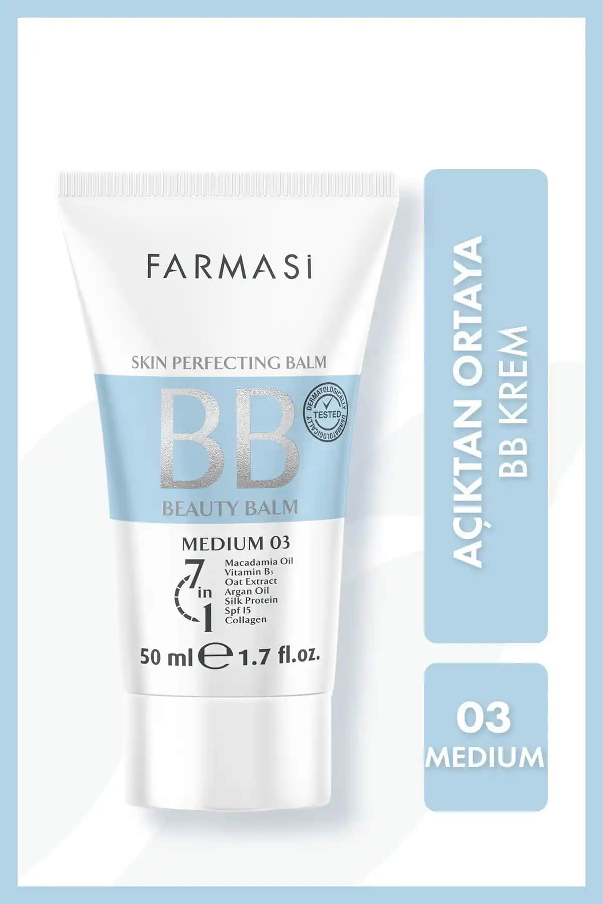 Farmasi BB Krem Orta 50 ml: Doğal Görünüm ve Günlük Kullanım İçin Uygun Makyaj Kremi