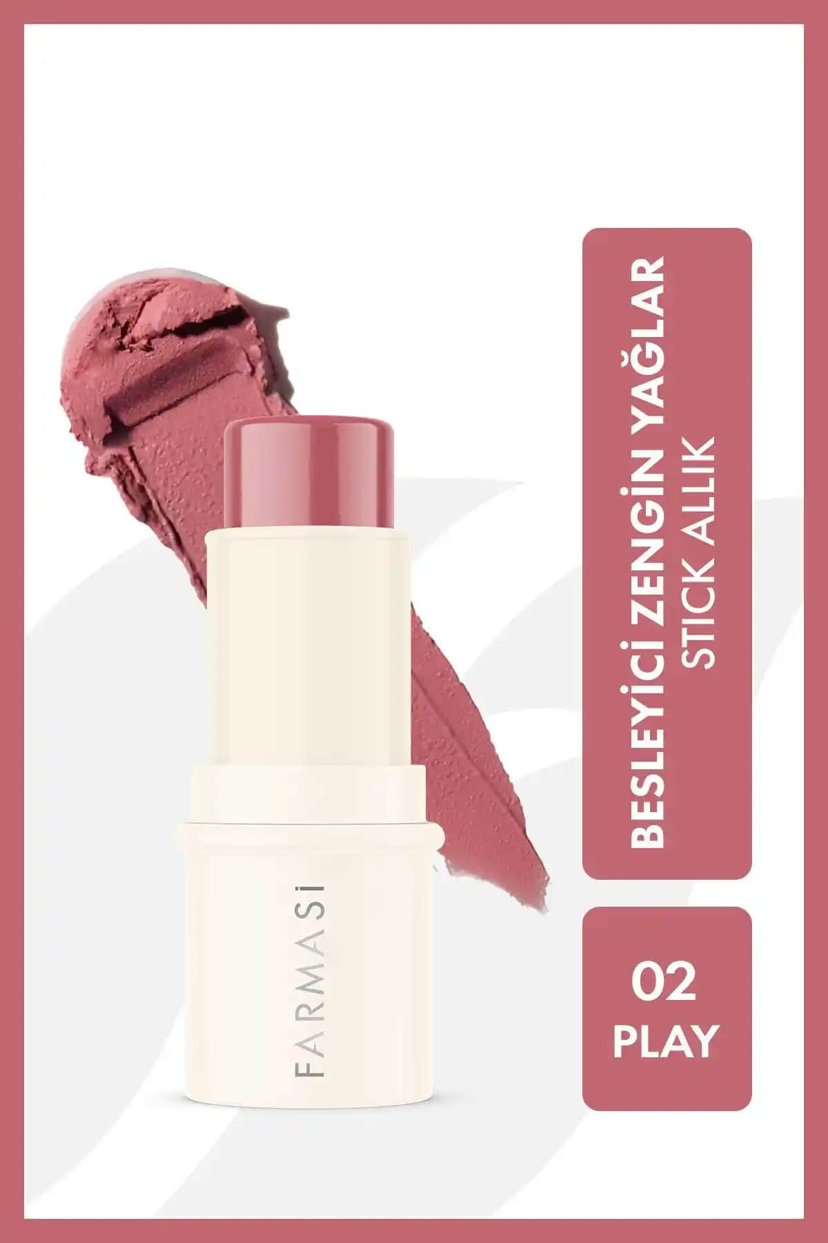 Farmasi Stick Allık 02 Play: Doğal ve Parlak Görünüm İçin Pratik Makyaj Ürünü