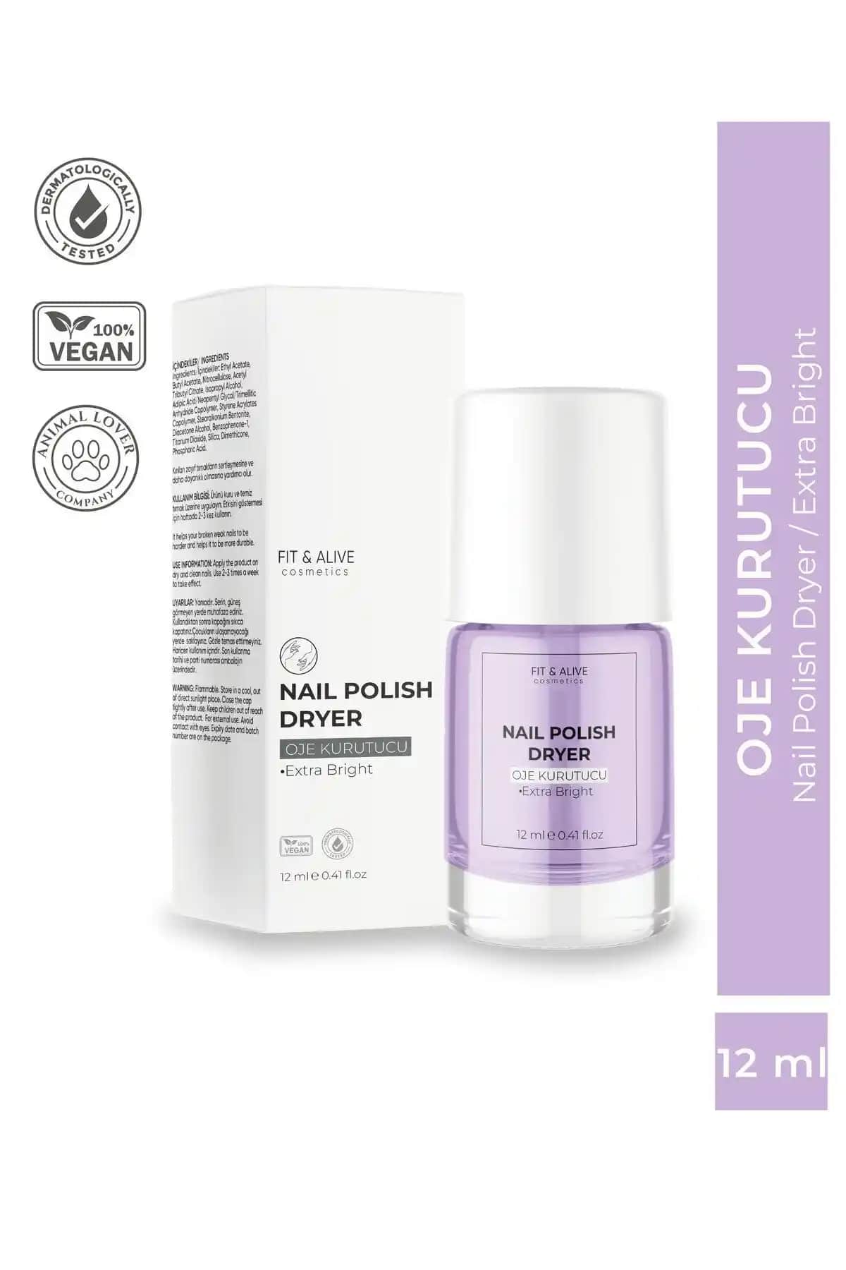 Fit & Alive Fitalive ve Golden Rose Hızlı Kurutucu Top Coat Karşılaştırması