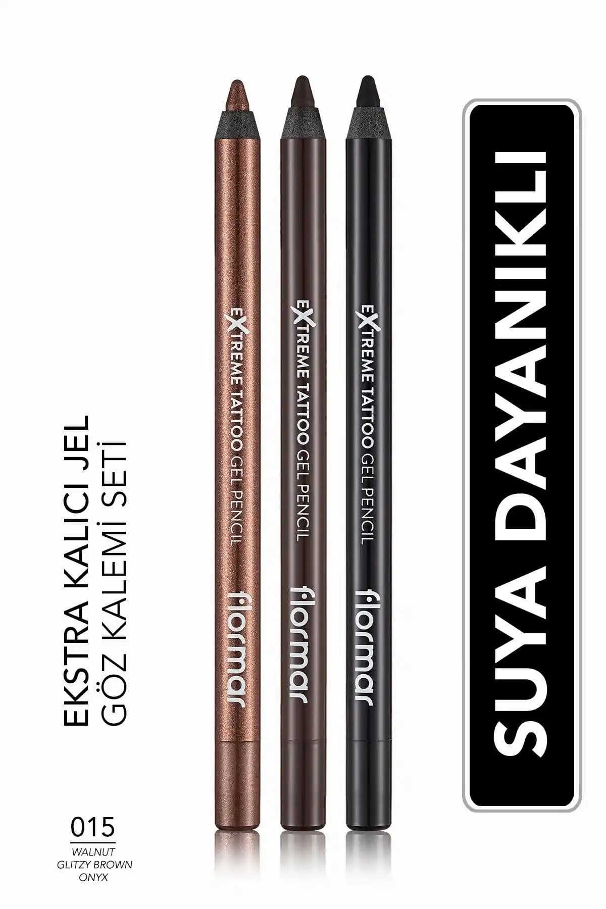 Flormar Extreme Tattoo Jel Göz Kalemi Seti: Yüksek Pigmentasyon ve Uzun Süre Dayanıklılık