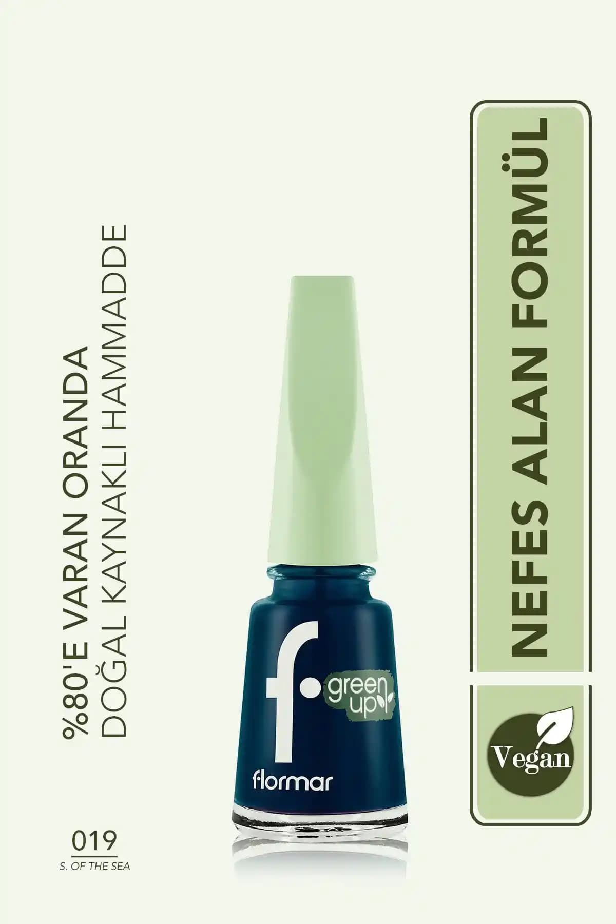 Flormar Green Up Vegan Oje Yüksek Pigmentasyon ve Parlak Bitiş Özellikleri