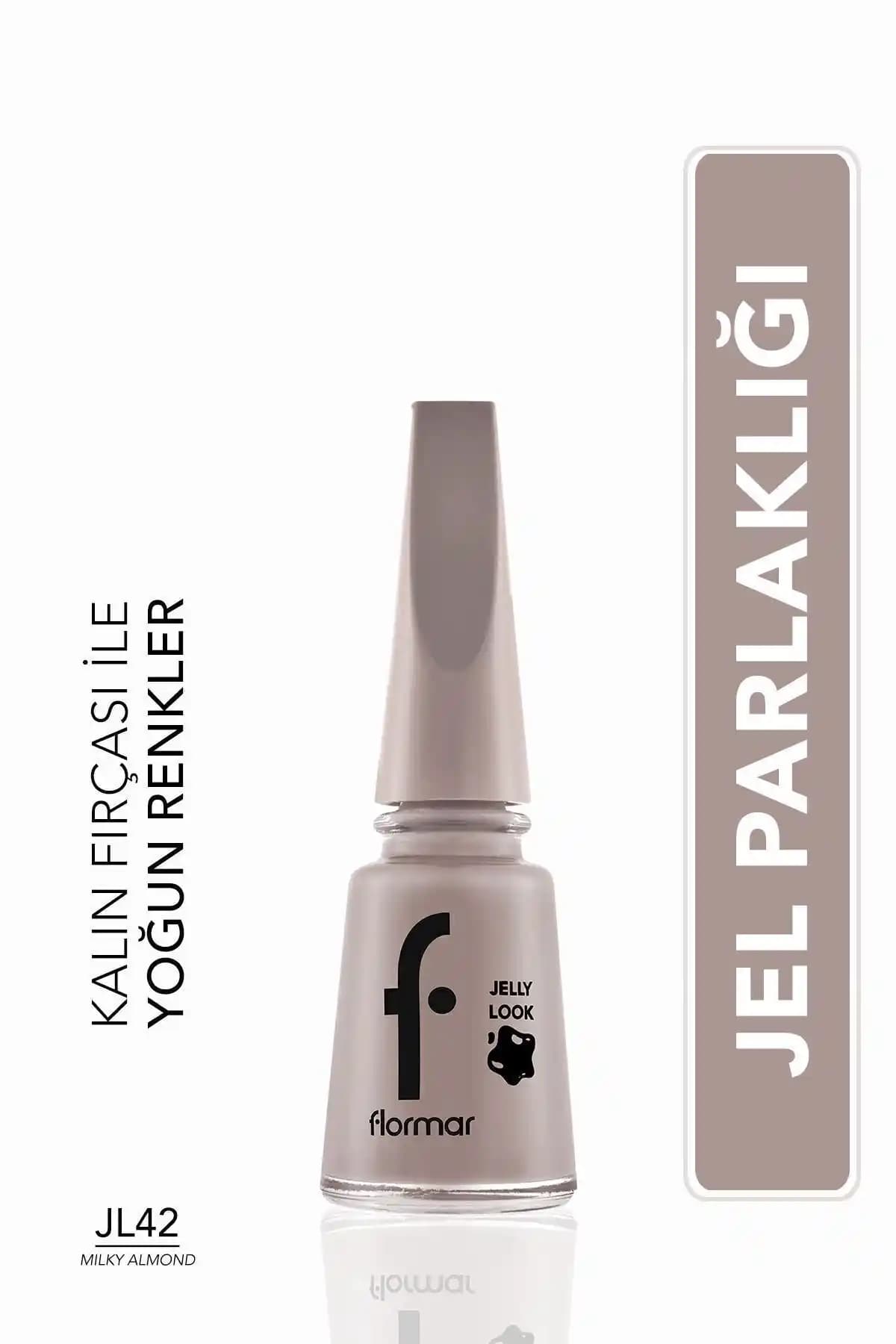 Flormar Jelly Look Milky Almond 42 Oje: Doğal Parlaklık ve Uzun Süreli Dayanıklılık