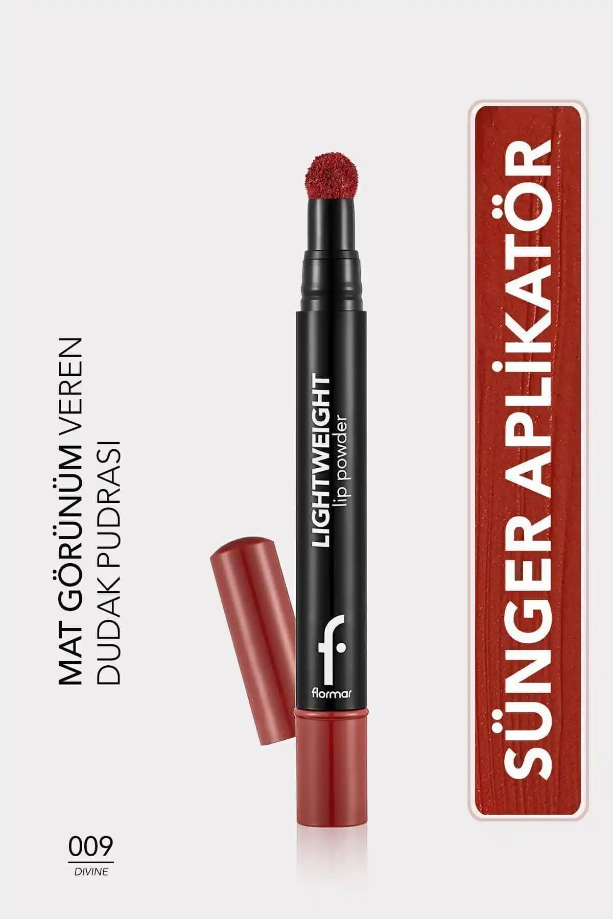 Flormar Lightweight Lip Powder 009 Divine: Doğal ve Kalıcı Mat Dudak Rengi