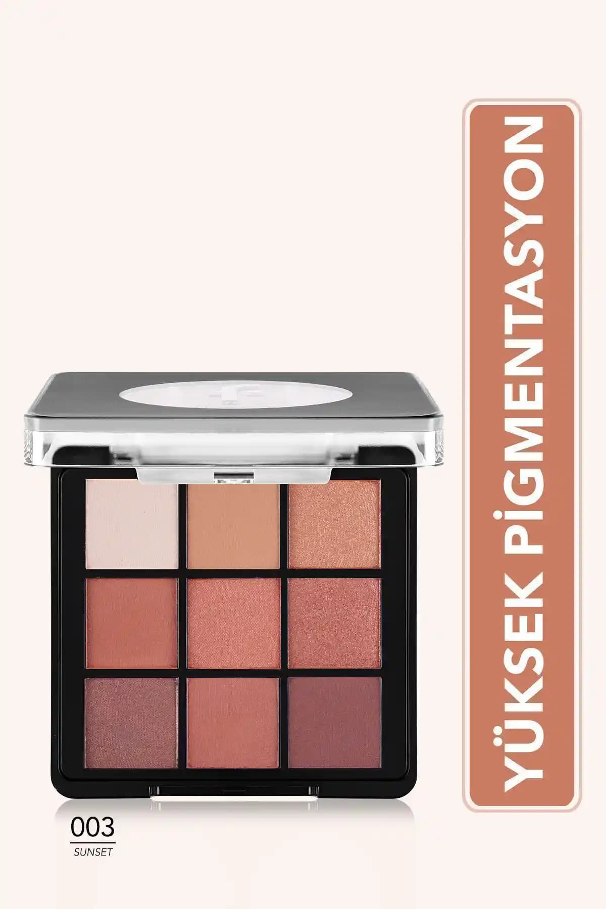 Flormar Mat ve Işıltılı Kremsi Far Paleti Sunset ile Gözlerde Çekici ve Çok Yönlü Makyaj