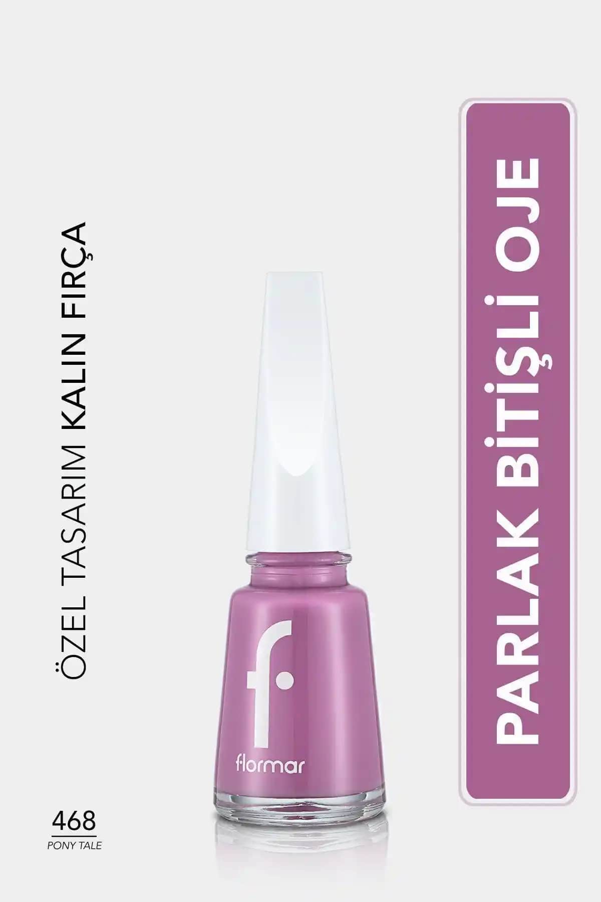 Flormar Nail Enamel Fne-468 Pony Tale: Canlı Mor Renkli, Uzun Süre Dayanıklı Oje