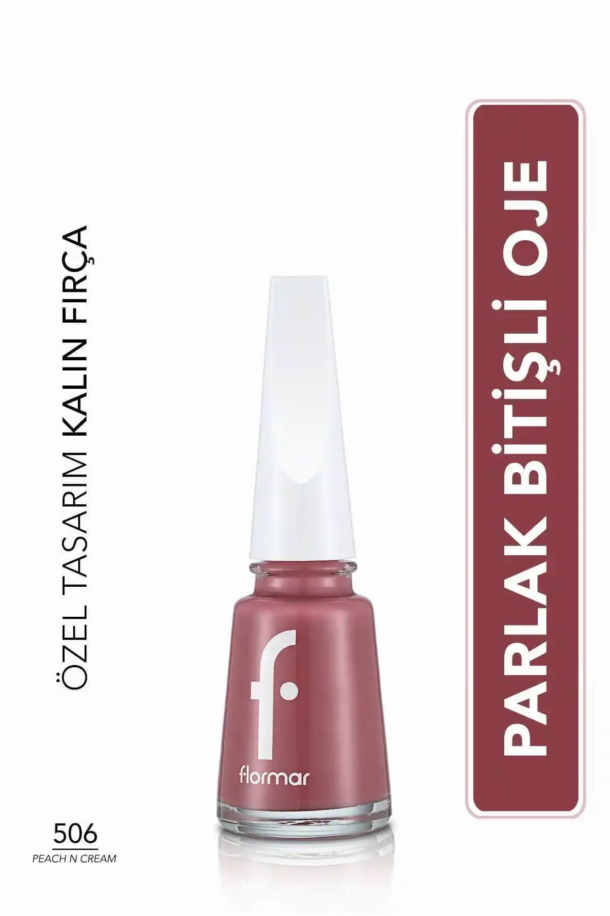 Flormar Nail Enamel Fne-506 Peach N Cream: Yüksek Pigmentli ve Parlak Bitişli Oje