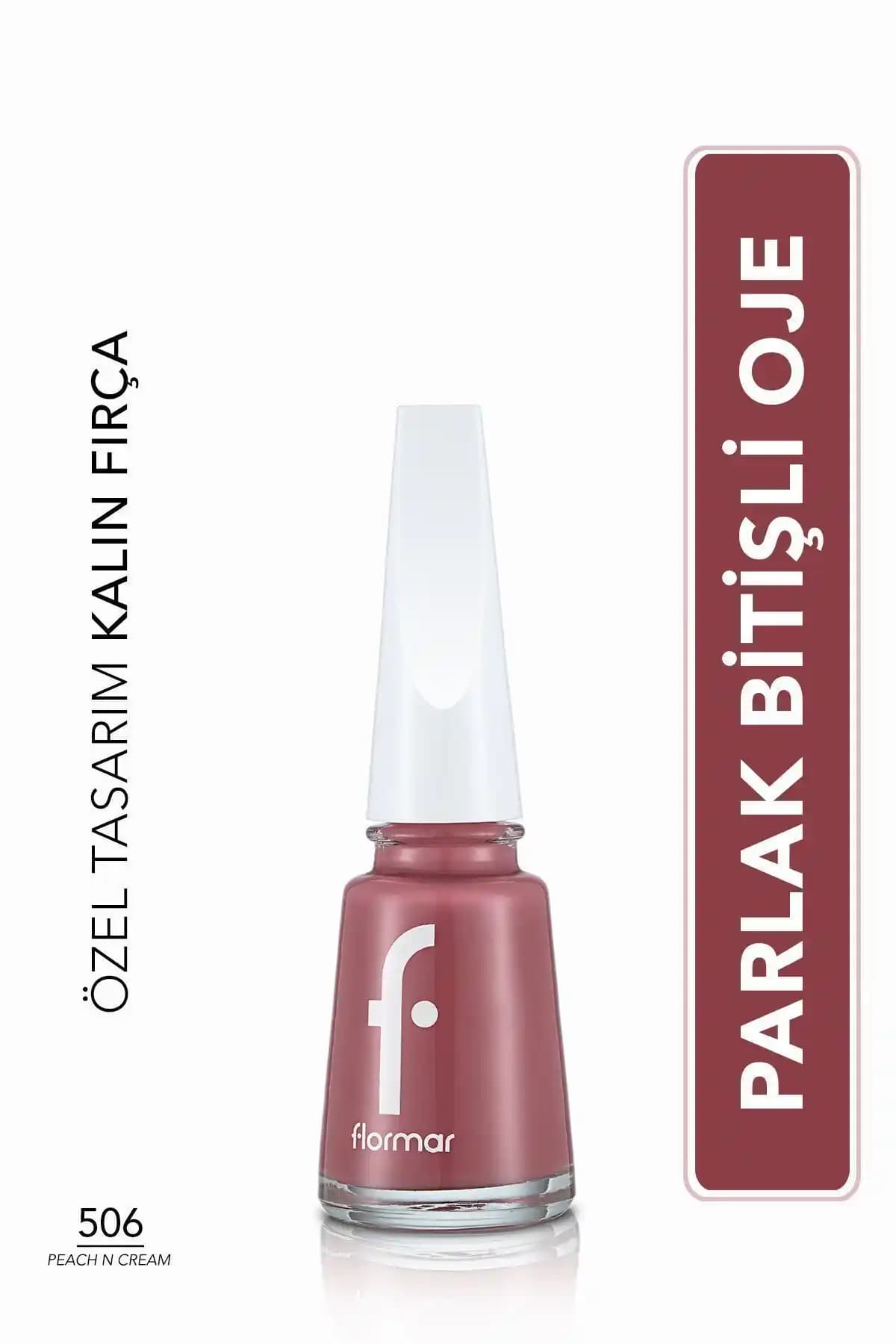 Flormar Nail Enamel Fne-506 Peach N Cream: Yüksek Pigmentli ve Parlak Bitişli Oje