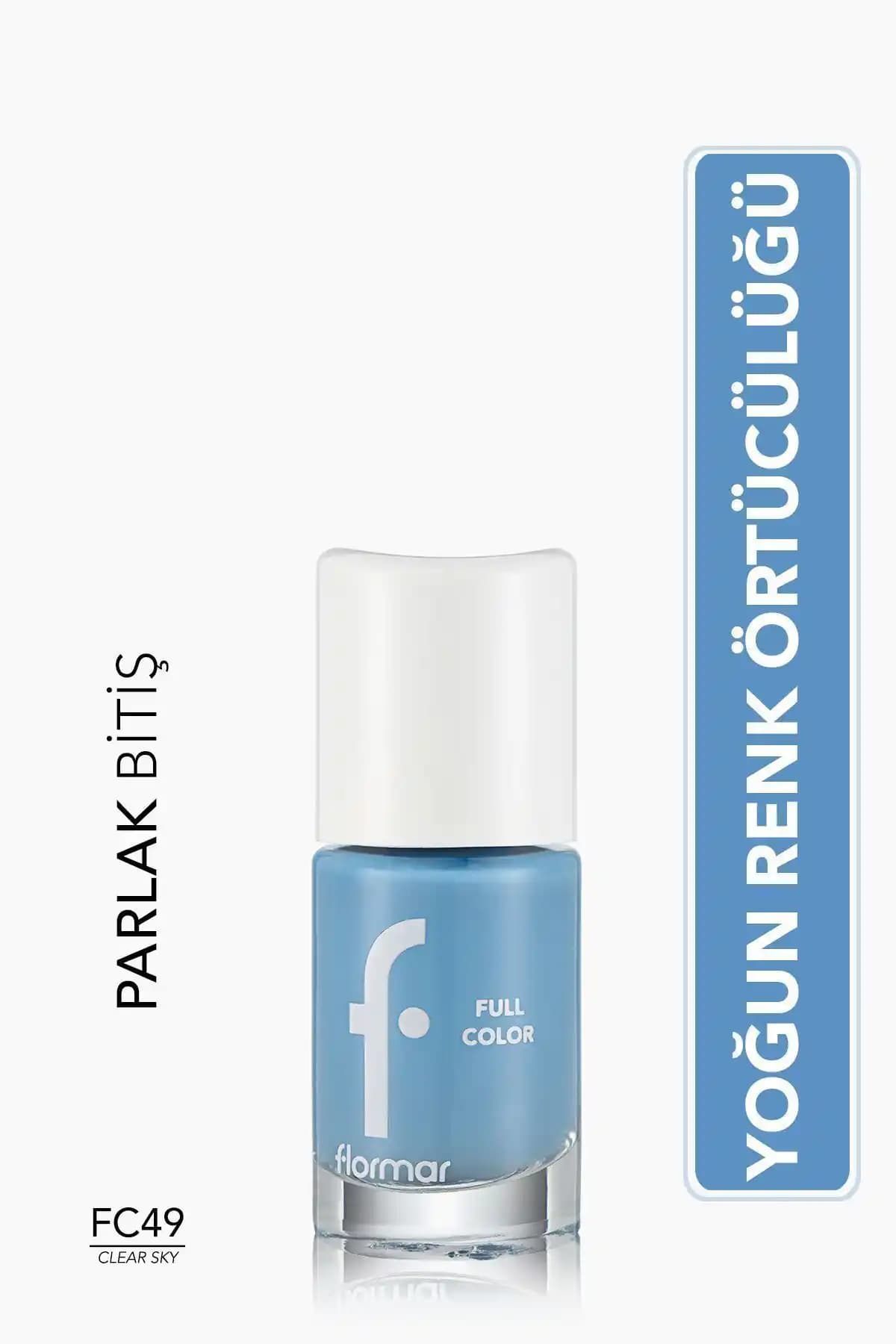 Flormar Yoğun Pigmentli Parlak Ojeler Karşılaştırması Fc49 Clear Sky ve Fc67 Horizon