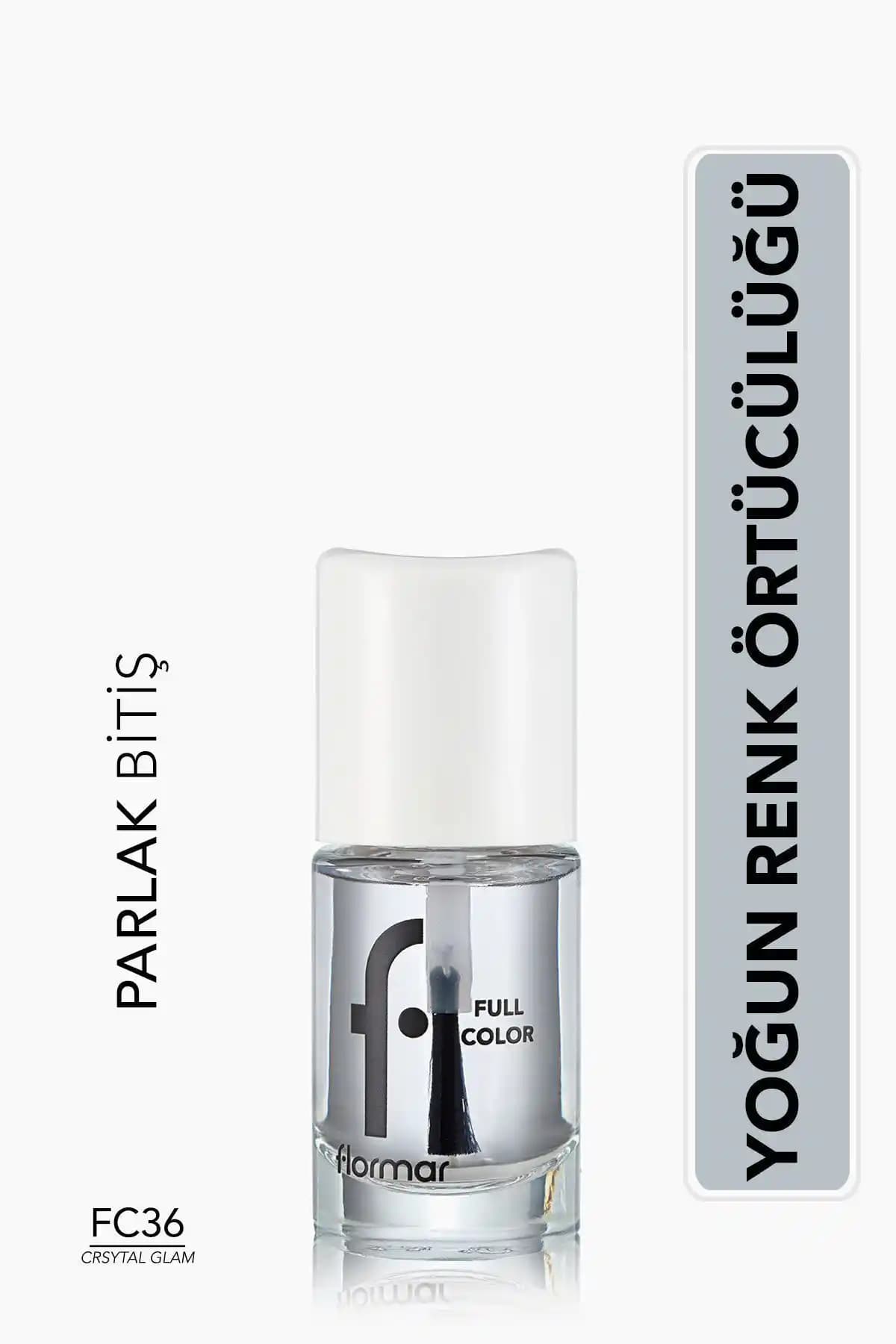 Flormar Yoğun Pigmentli Parlak Şeffaf Oje Fc36 Crystal Glam - Uzun Süreli ve Pratik Kullanım