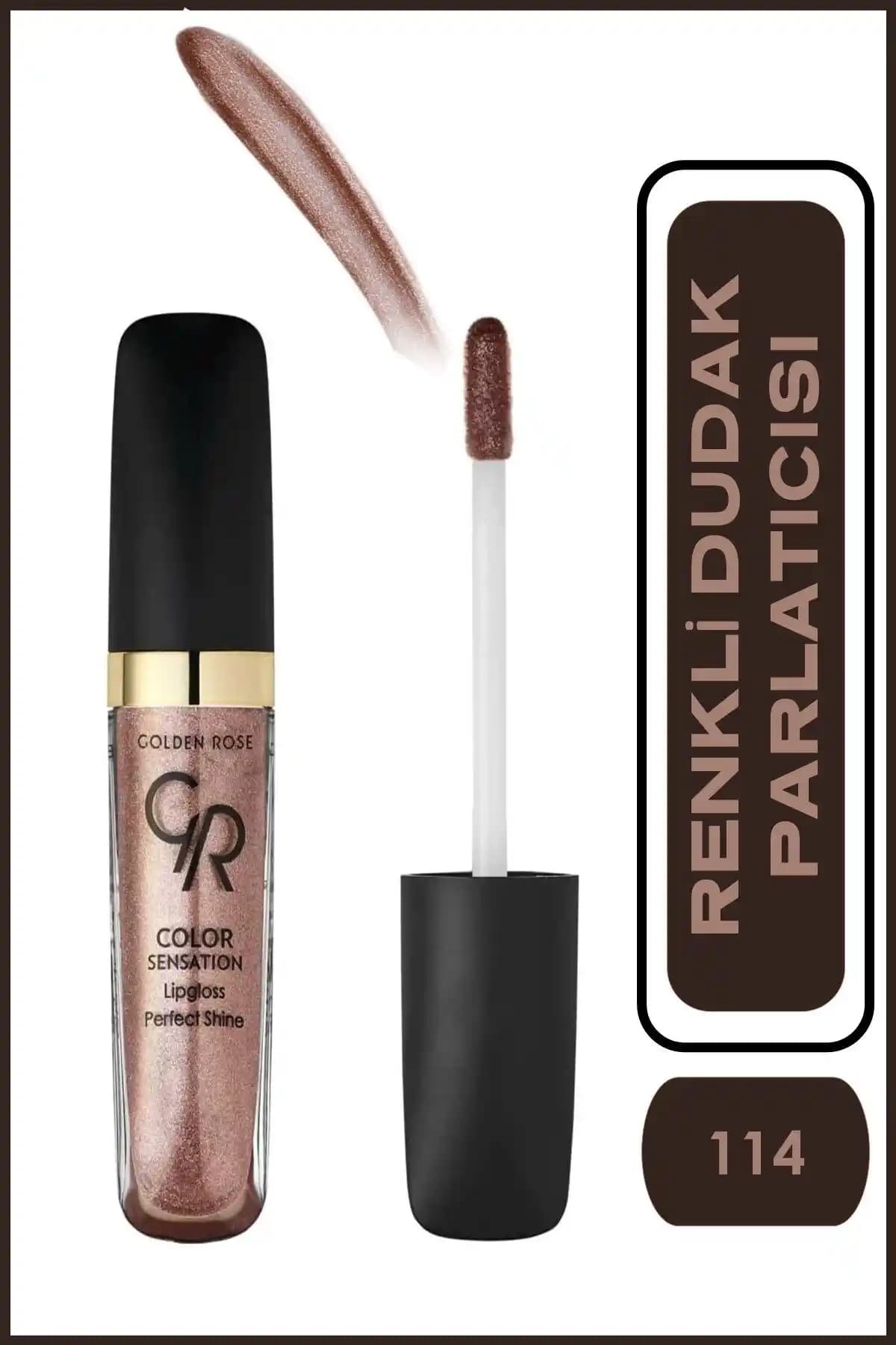 Golden Rose Color Sensation Lipgloss No: 114 Glamour Dudaklara Doğal Parlaklık ve Işıltı Katan Makyaj Ürünü