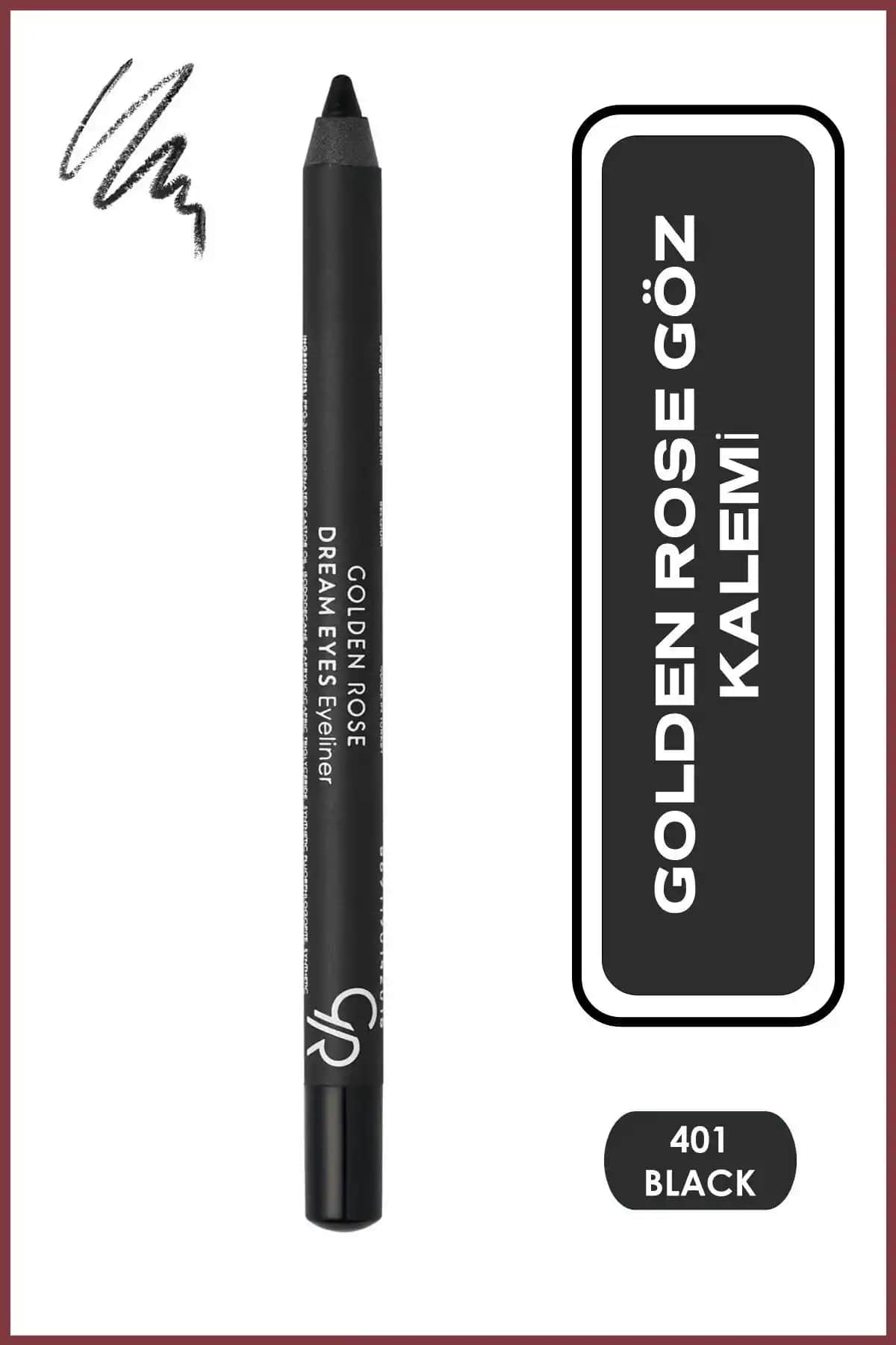 Golden Rose Dream Eyes Siyah Eyeliner No 401 - Yüksek Performanslı ve Dayanıklı Göz Kalemi