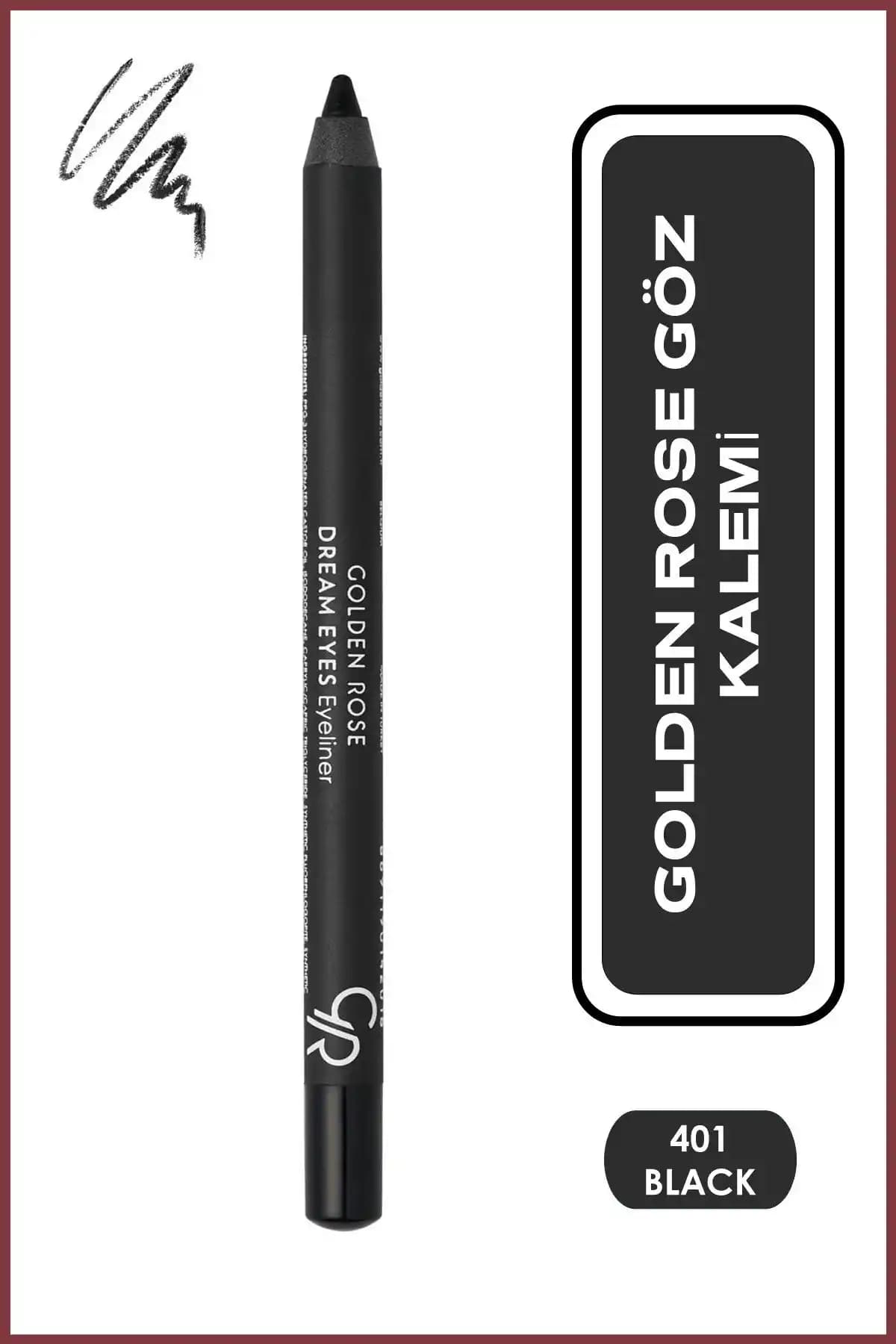 Golden Rose Dream Eyes Siyah Eyeliner No 401 - Yüksek Performanslı ve Dayanıklı Göz Kalemi