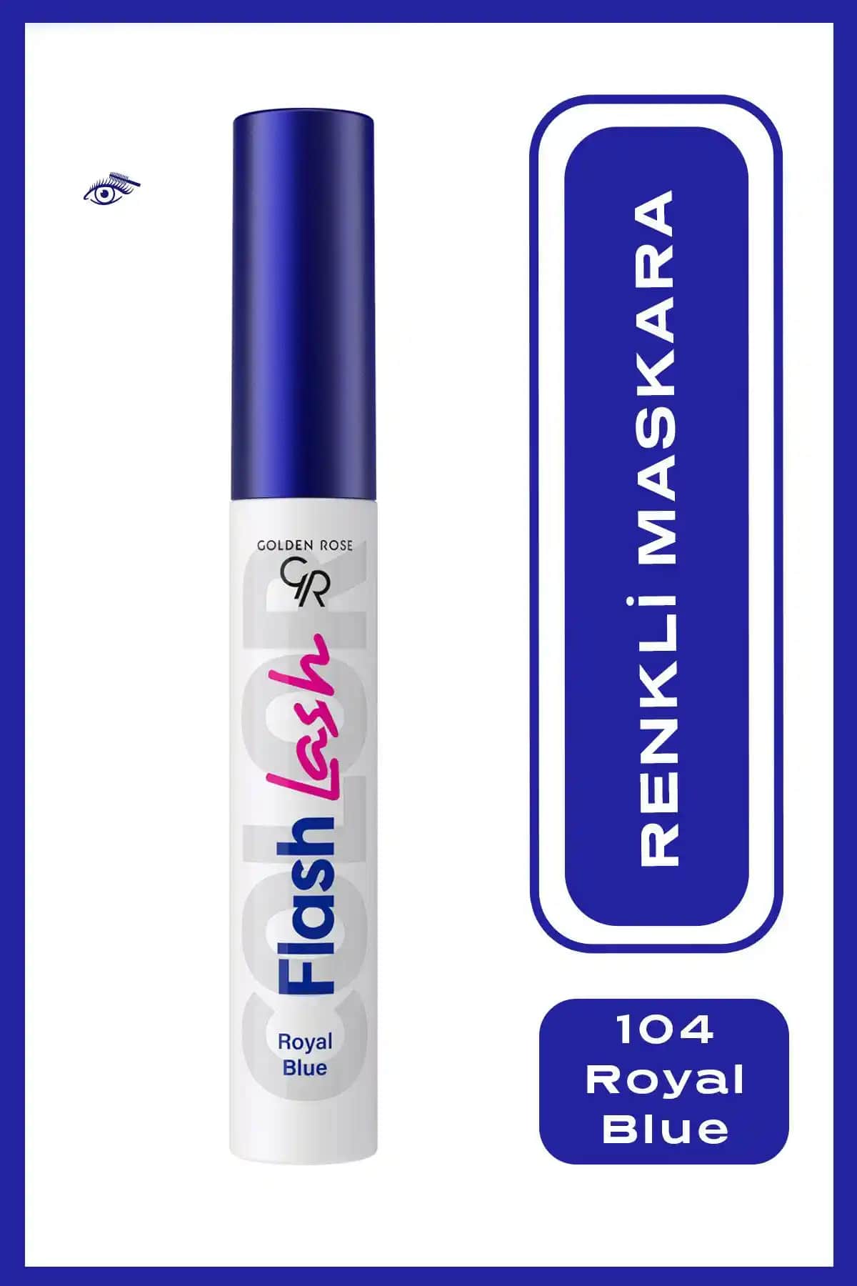 Golden Rose Flash Lash Renkli Maskara No:04 Royal Blue Çarpıcı ve Canlı Makyaj İçin Uygun