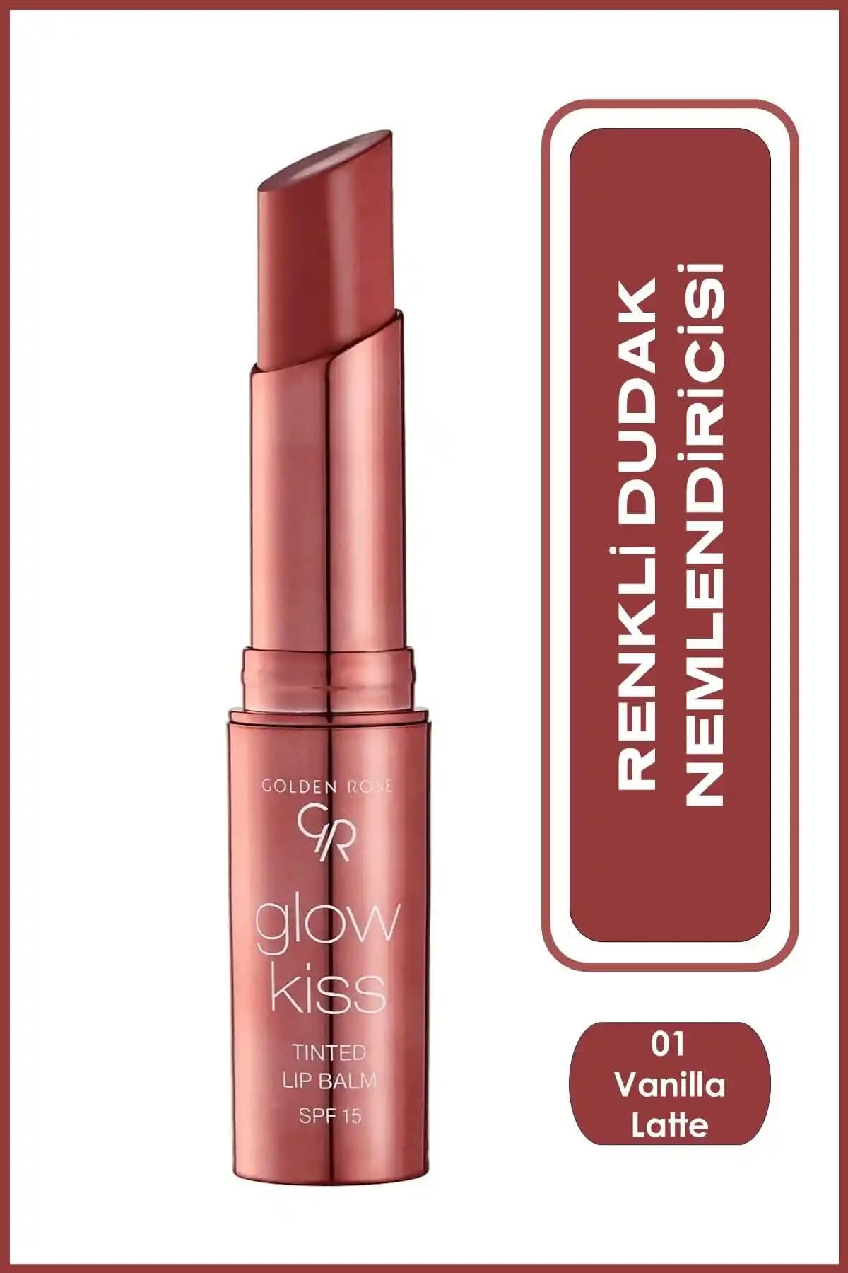 Golden Rose Glow Kiss Renkli Dudak Balmı Karşılaştırması Vanilya Latte ve Şeftali Shake